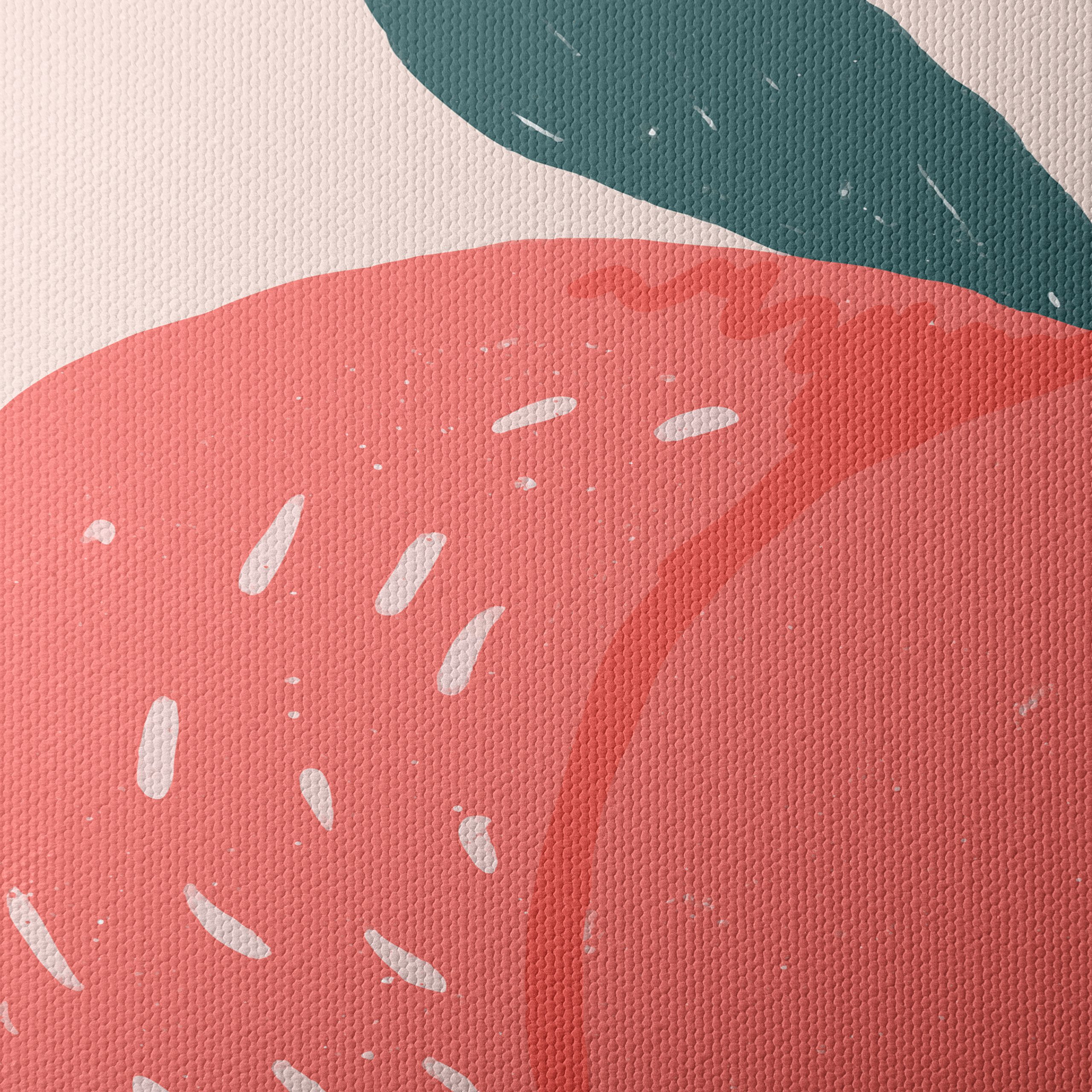 Stylized Abstract Peach Illustration - Image 4
