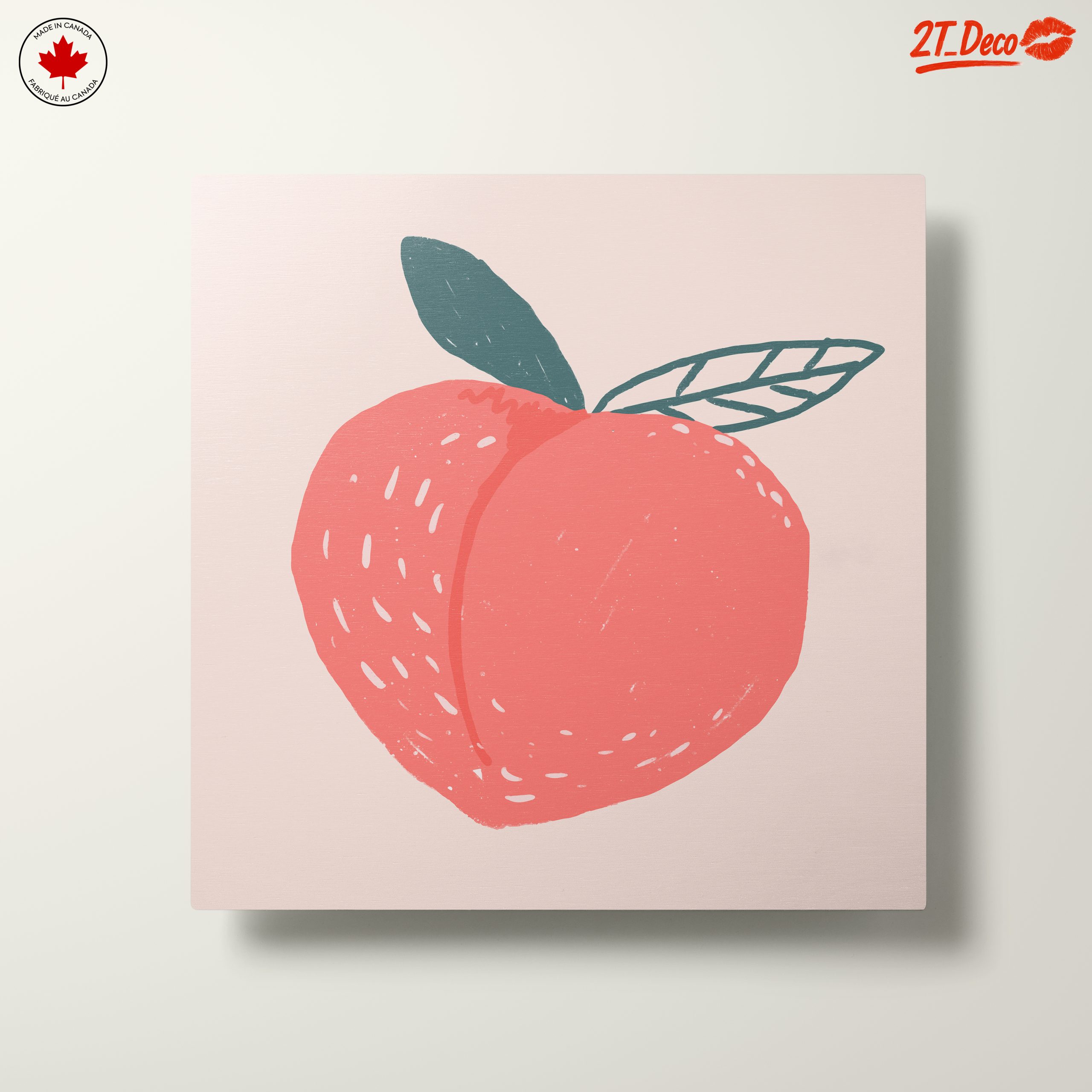 Stylized Abstract Peach Illustration - Image 10