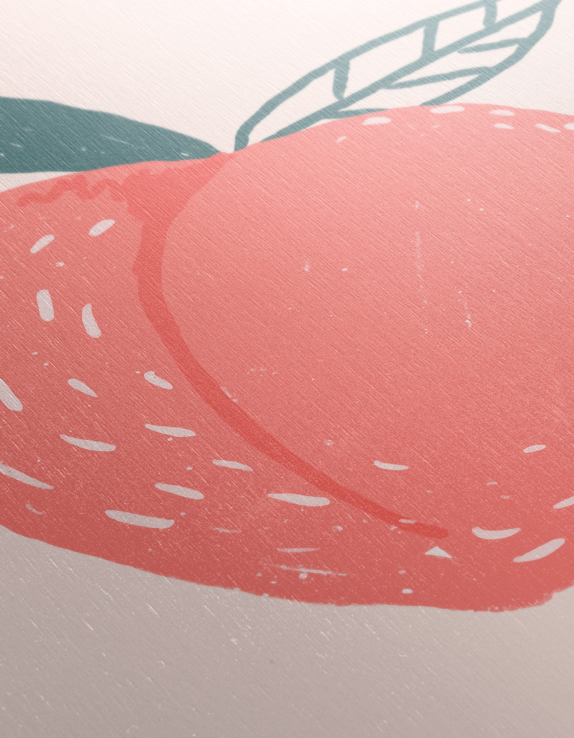 Stylized Abstract Peach Illustration - Image 12