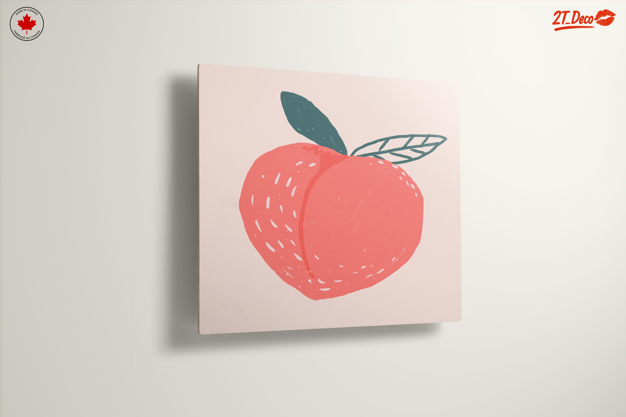 Stylized Abstract Peach Illustration - Image 13