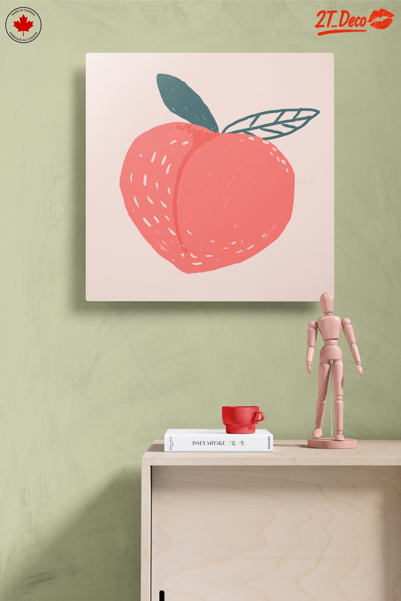 Stylized Abstract Peach Illustration - Image 14