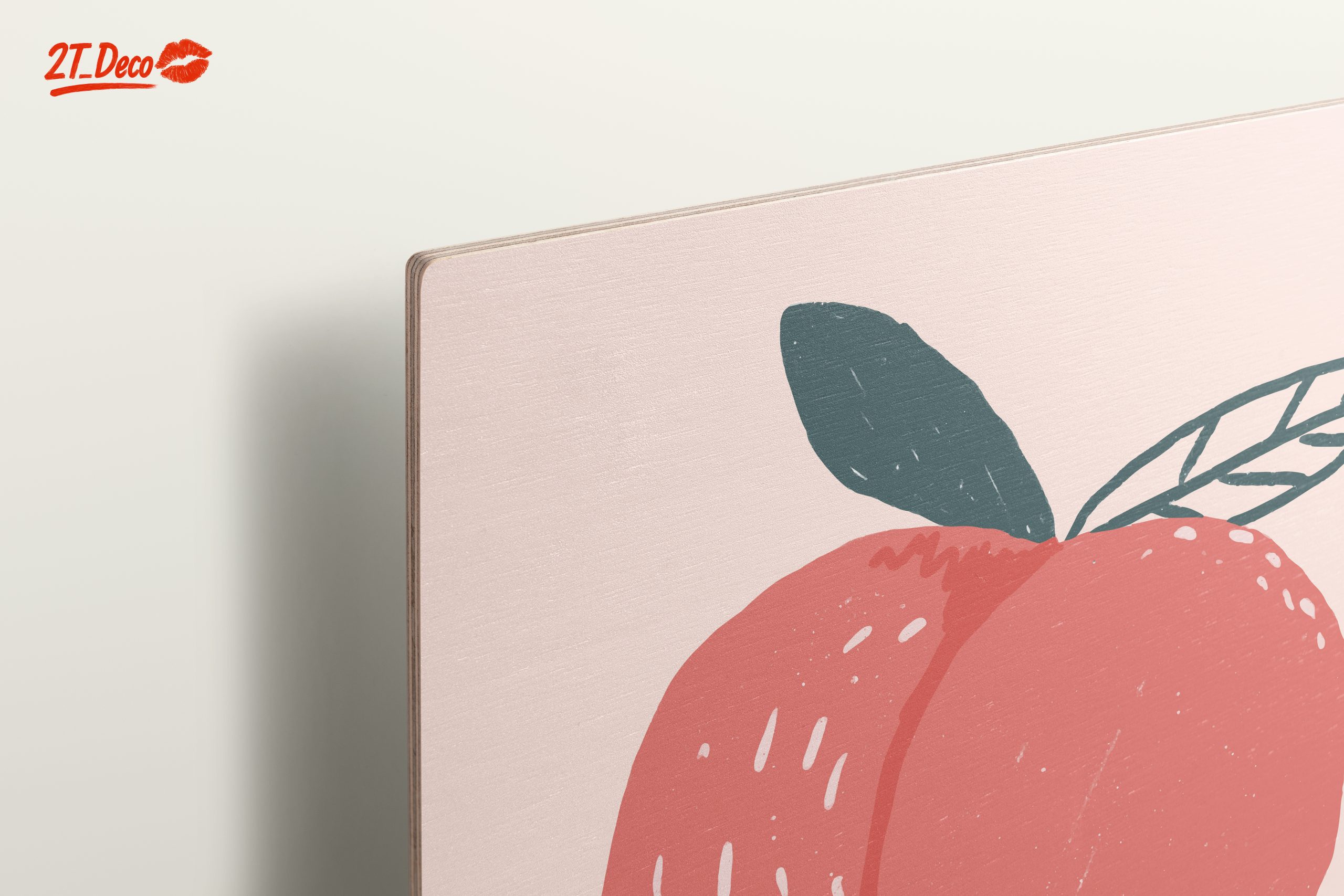 Stylized Abstract Peach Illustration - Image 15