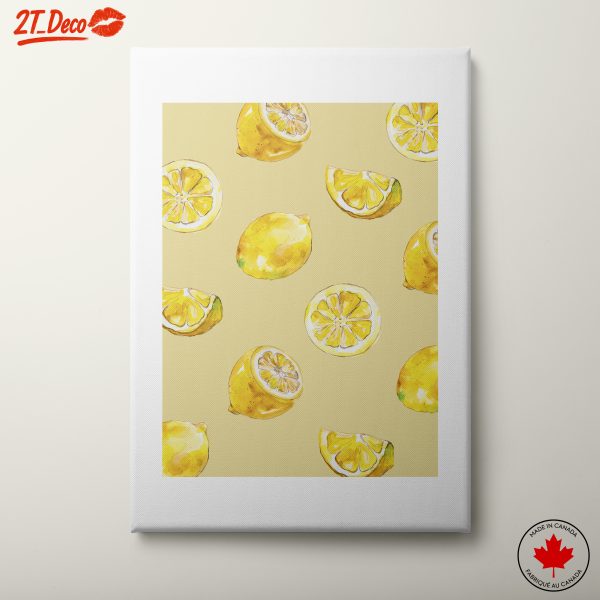 Vibrant Abstract Lemon Art 4