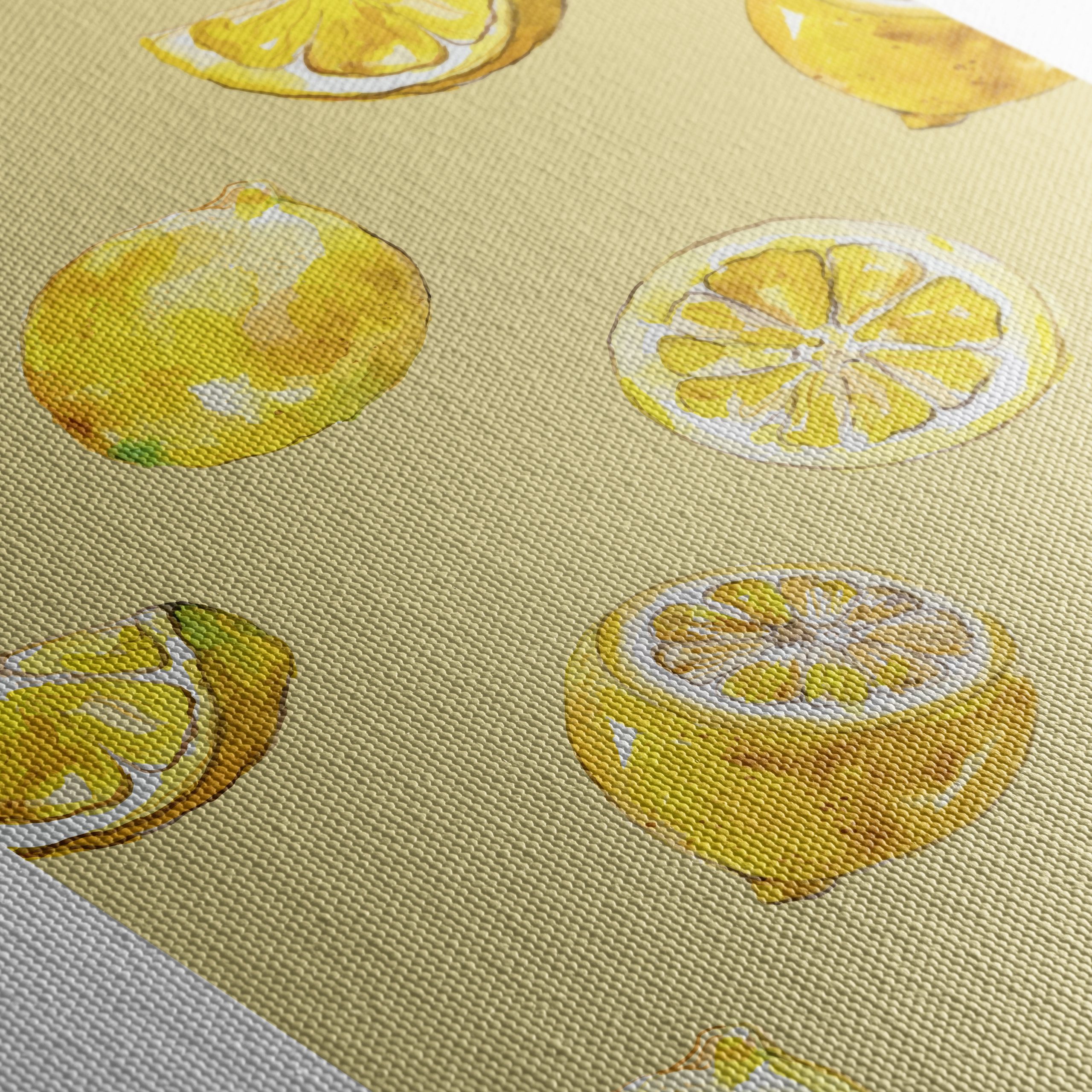 Vibrant Abstract Lemon Art 4 - Image 5