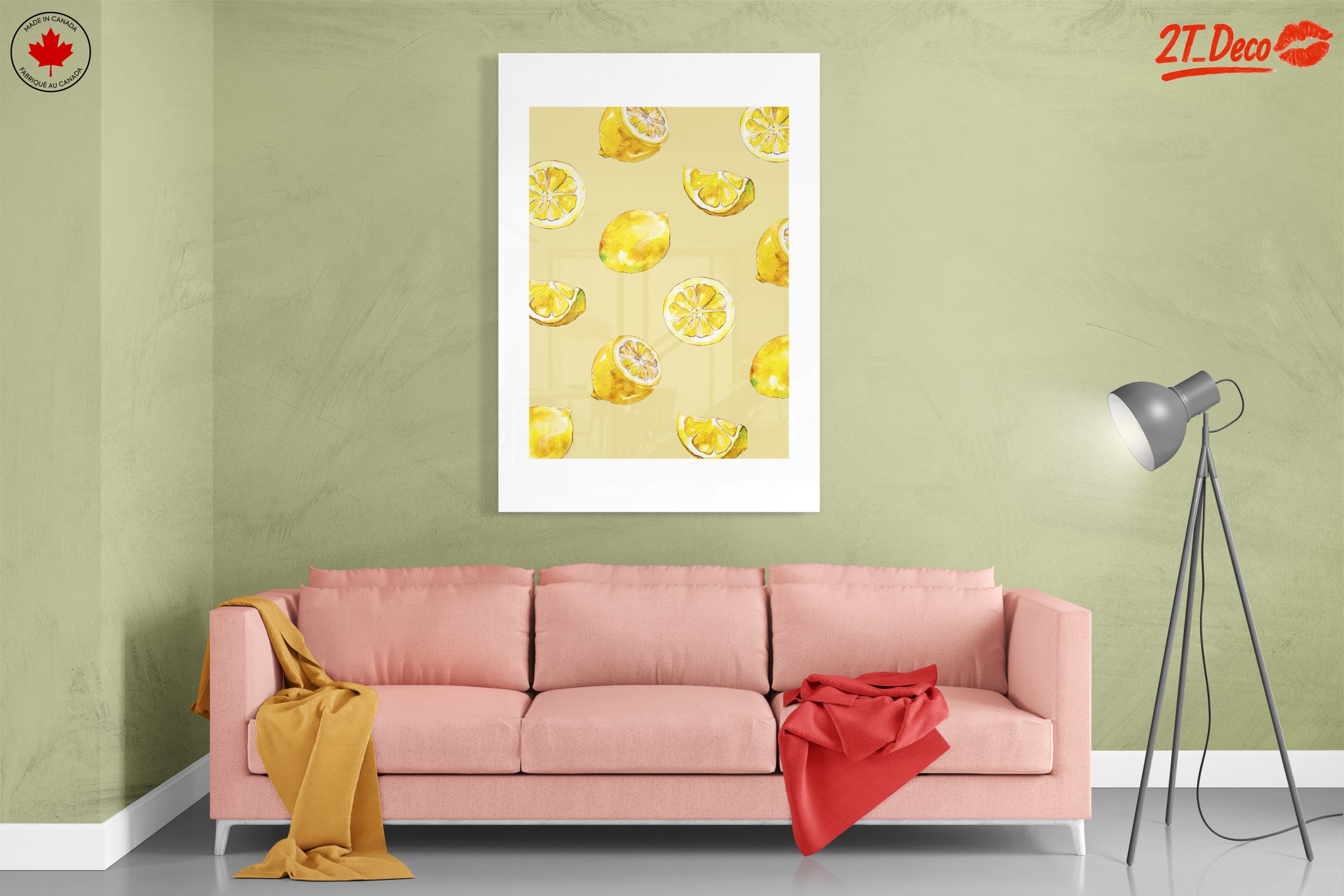 Vibrant Abstract Lemon Art 4 - Image 7