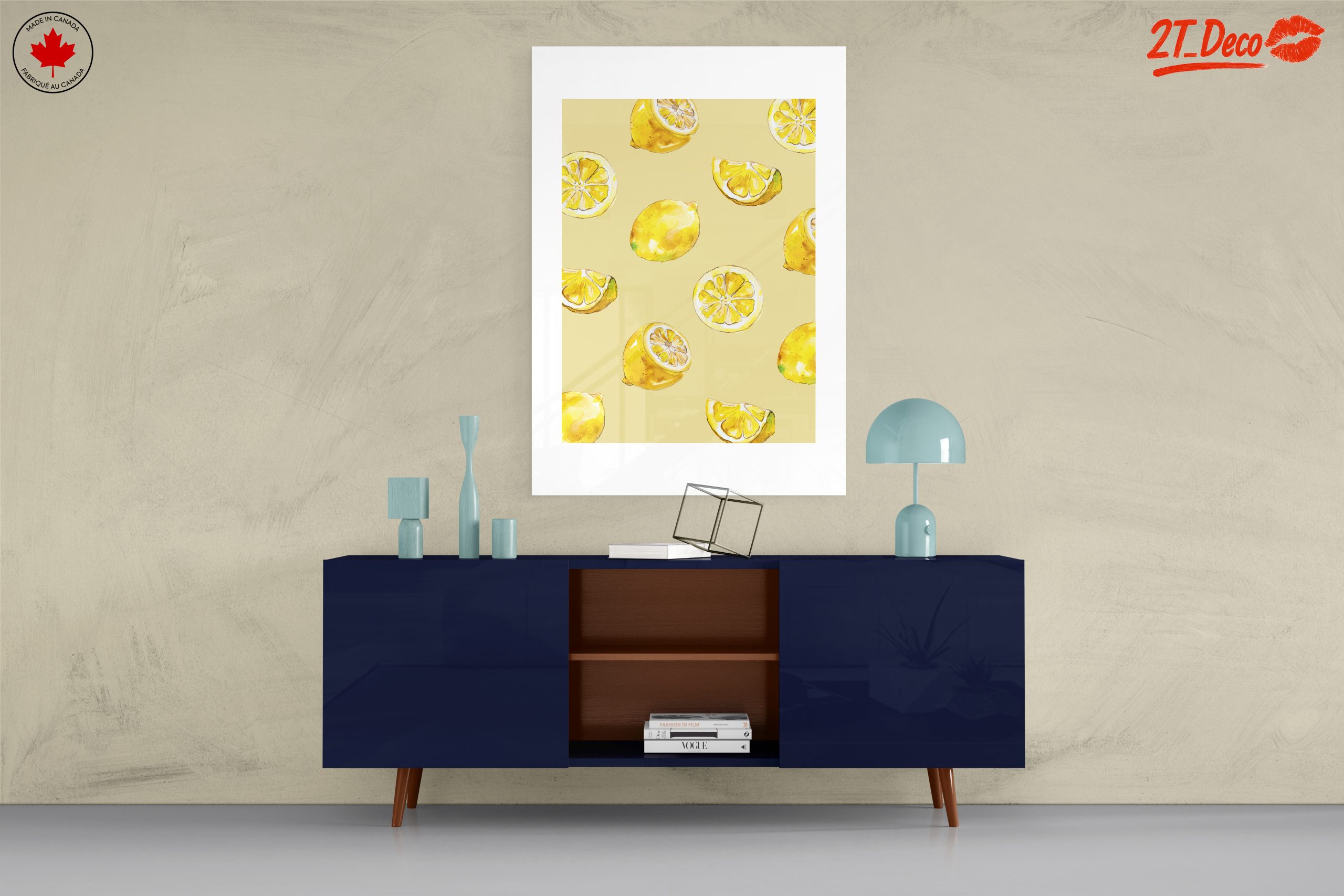 Vibrant Abstract Lemon Art 4 - Image 8