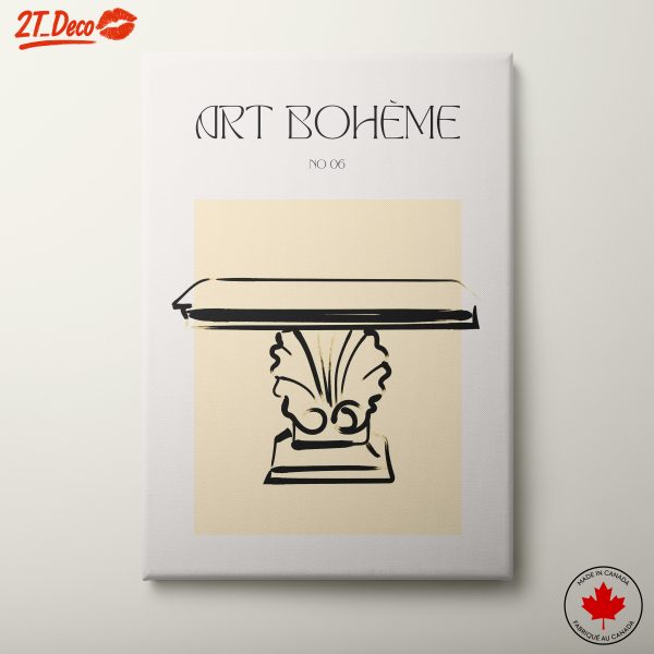 Stylized Column Art for Aesthetic Decor