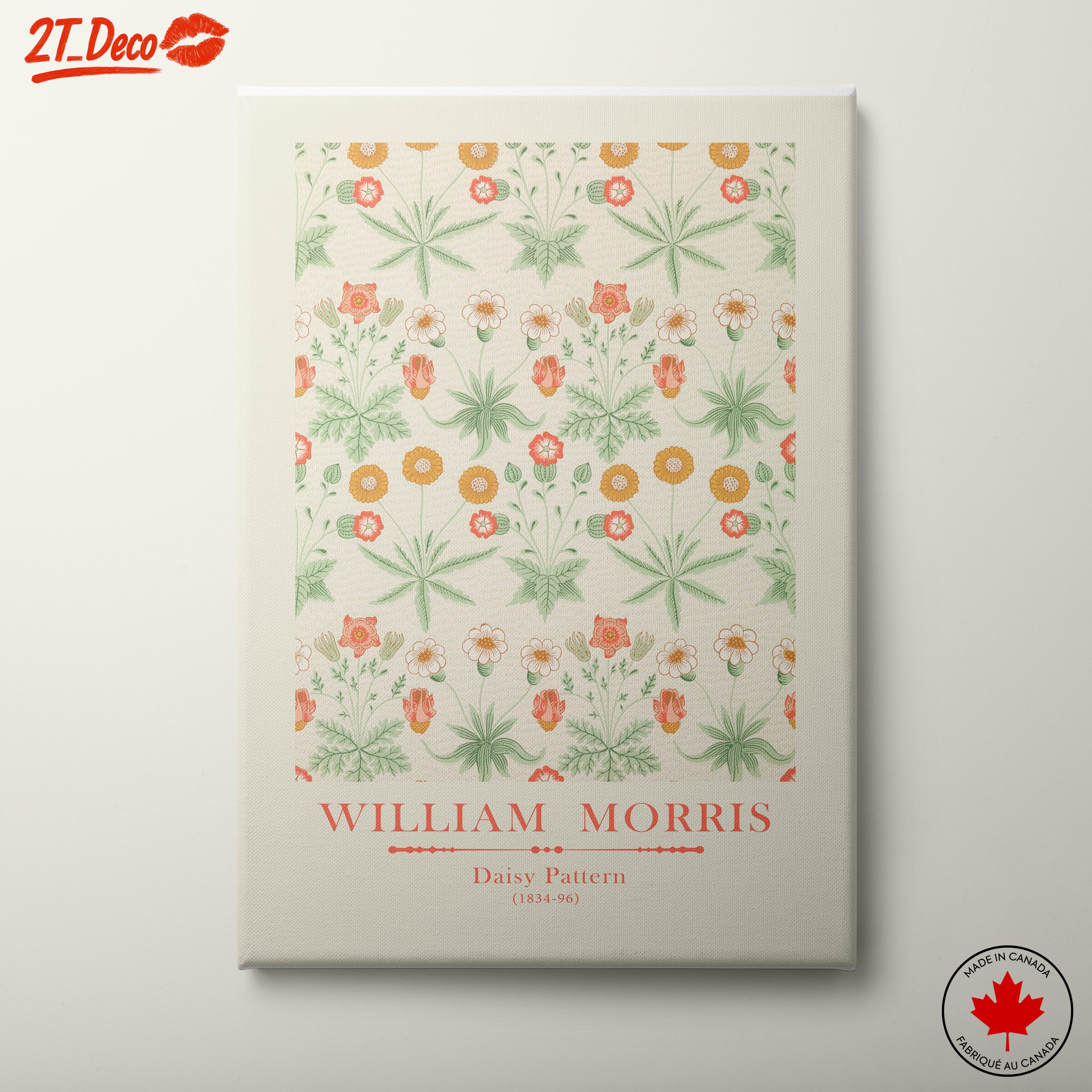 William Morris Daisy Pattern Floral Art
