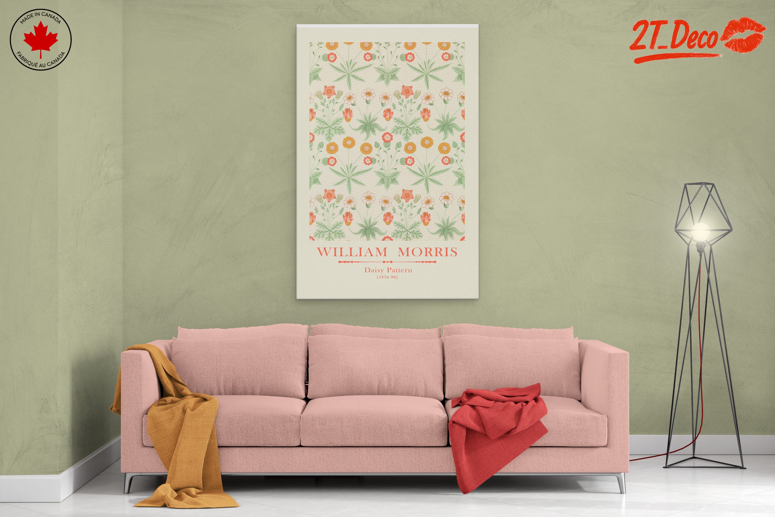 William Morris Daisy Pattern Floral Art - Image 2
