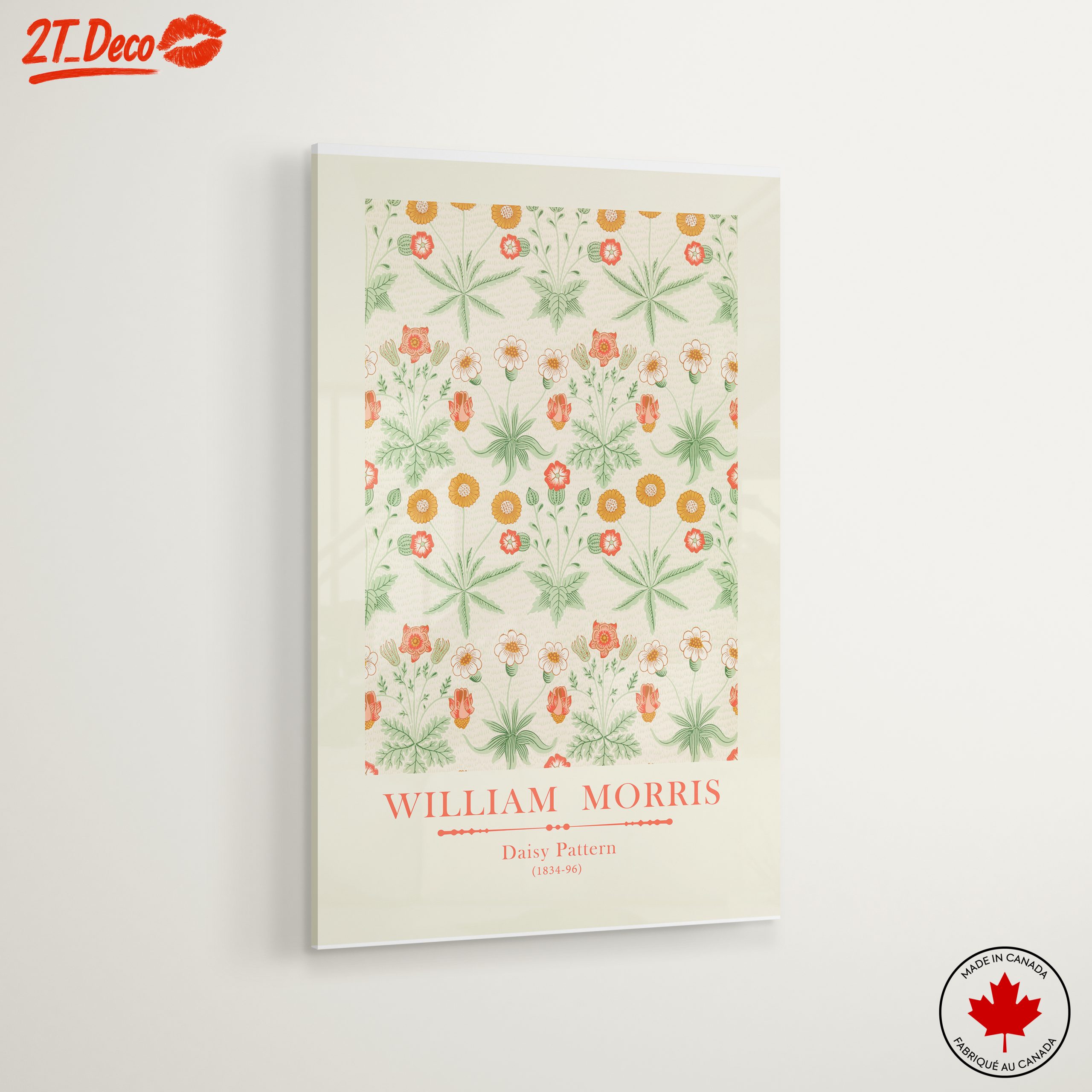William Morris Daisy Pattern Floral Art - Image 6