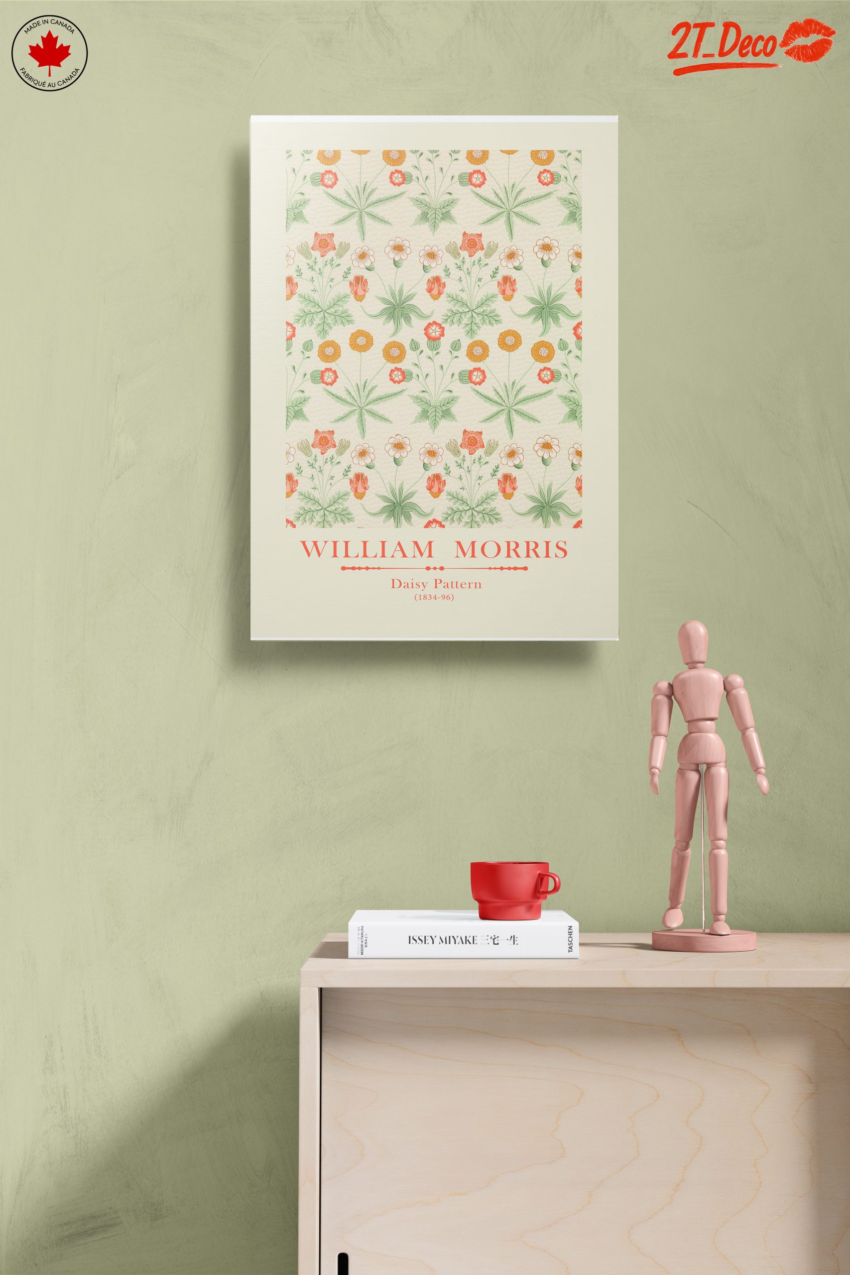 William Morris Daisy Pattern Floral Art - Image 14