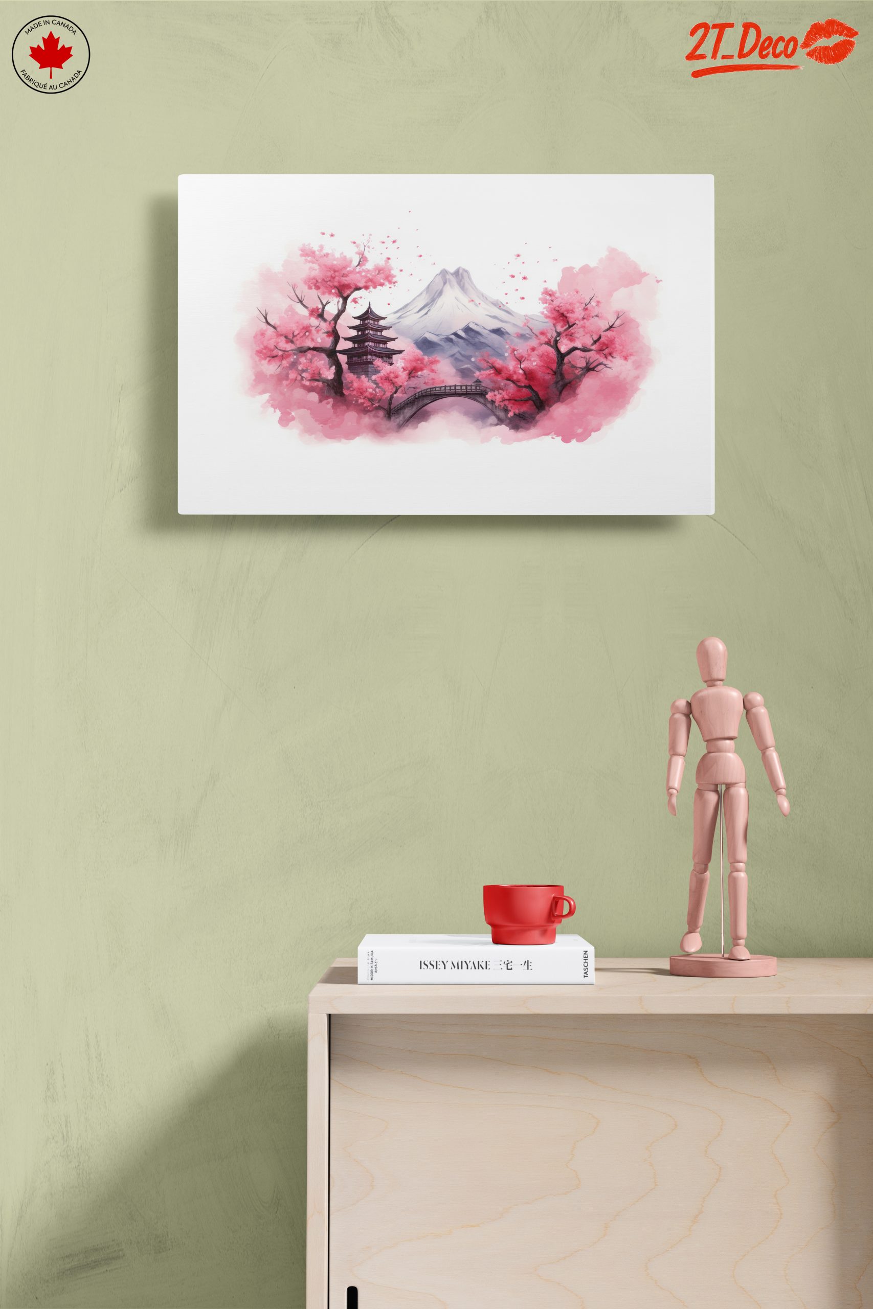 Serene Fantasy Landscape with Cherry Blossoms - Image 14