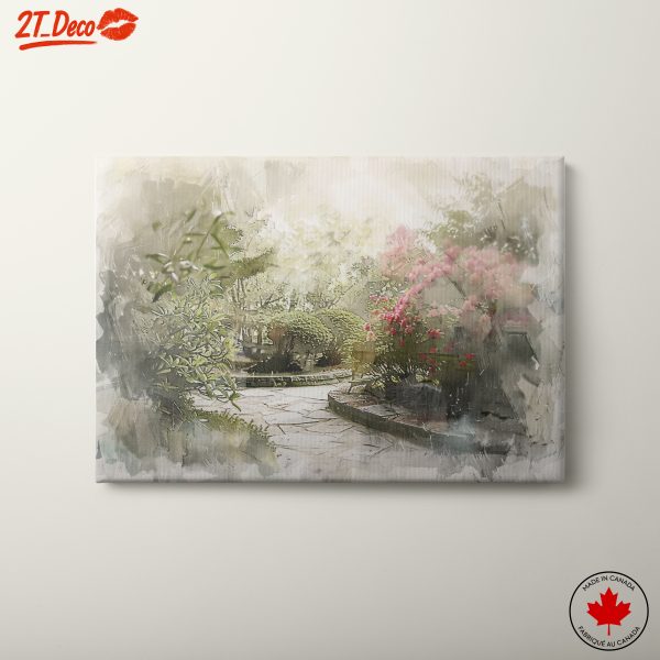 Serene Botanical Garden Art