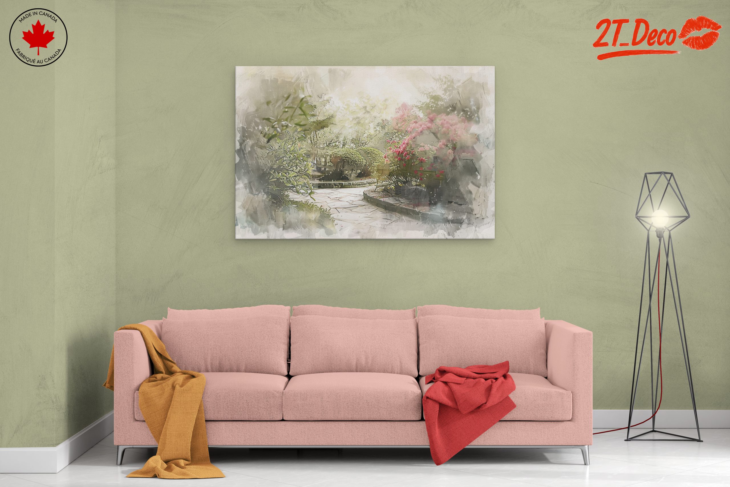 Serene Botanical Garden Art - Image 2