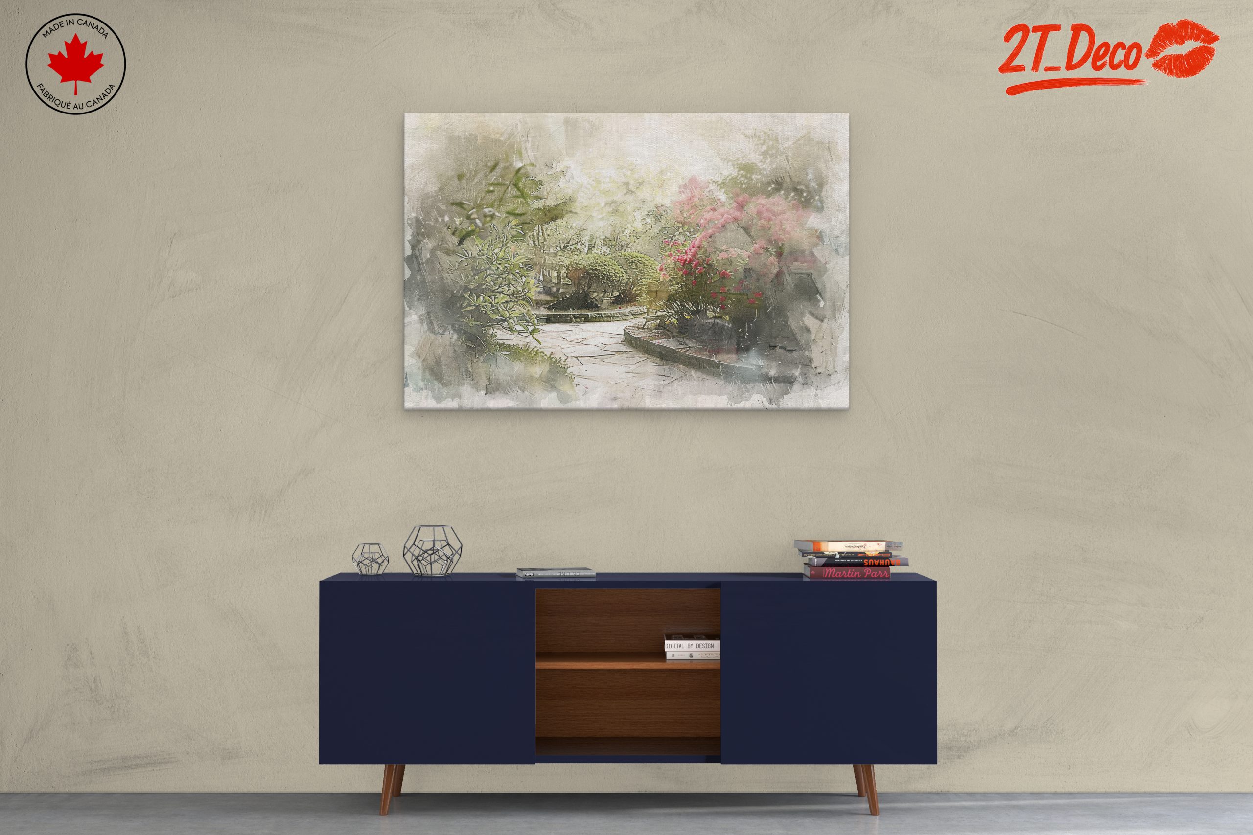 Serene Botanical Garden Art - Image 3