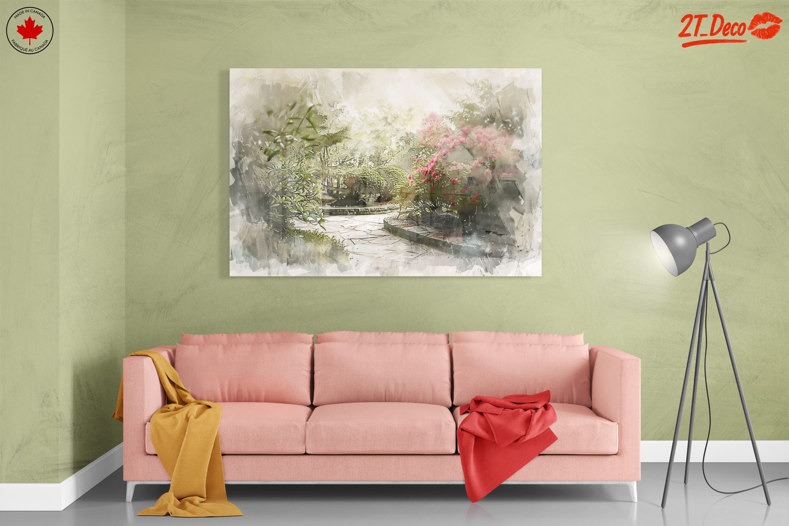 Serene Botanical Garden Art - Image 7