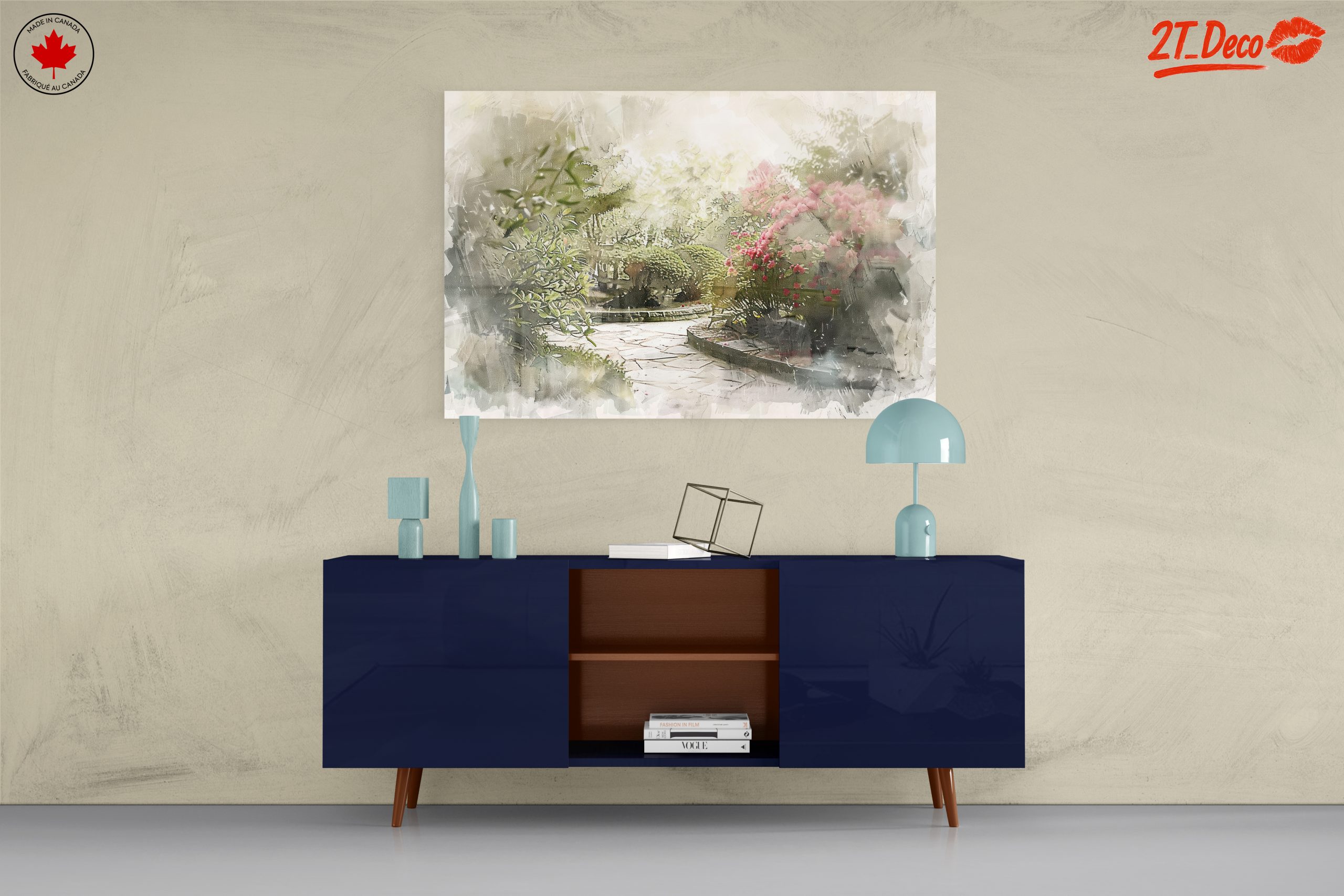 Serene Botanical Garden Art - Image 8