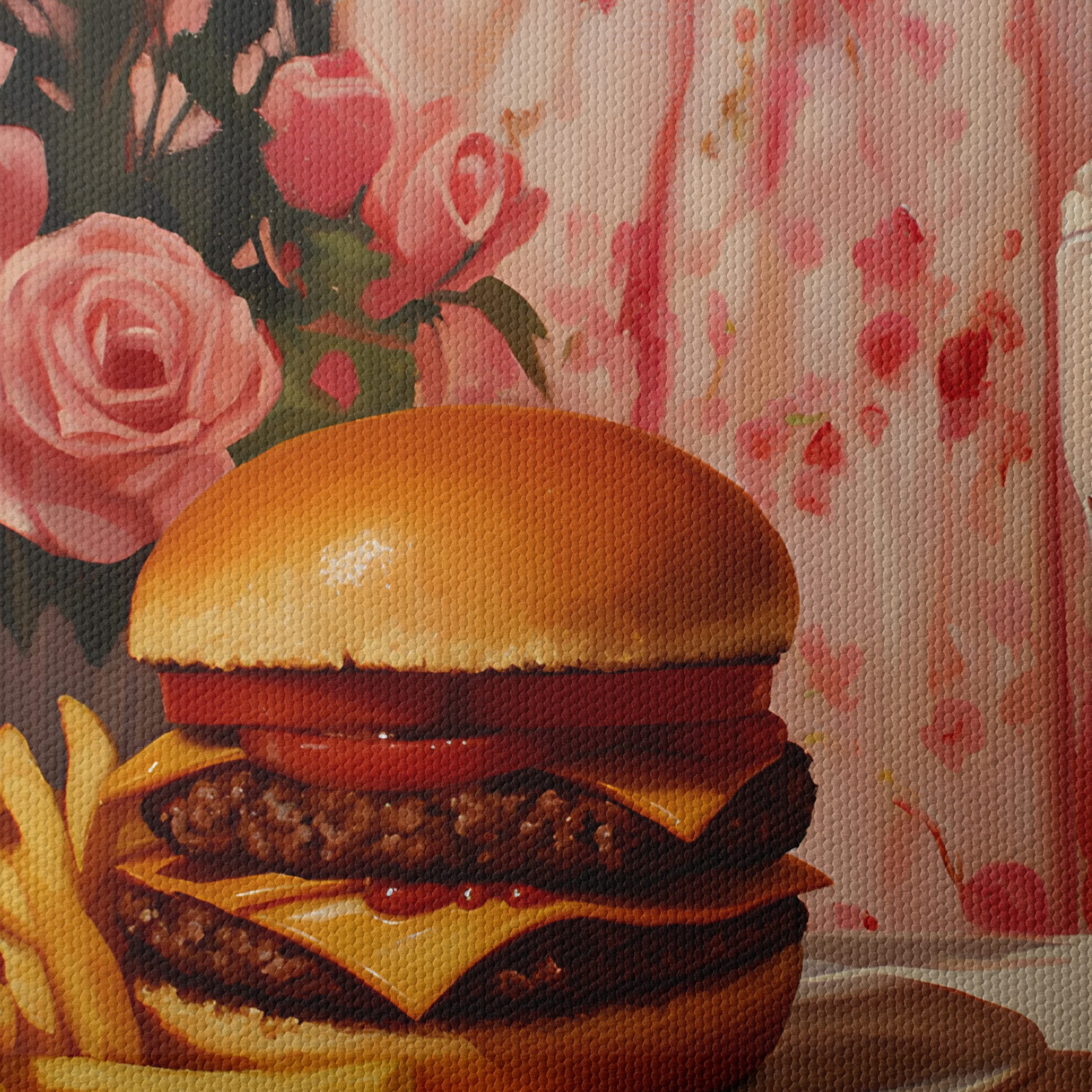 Delicious Abstract Food Art with Burgers and Milkshake - Image 4