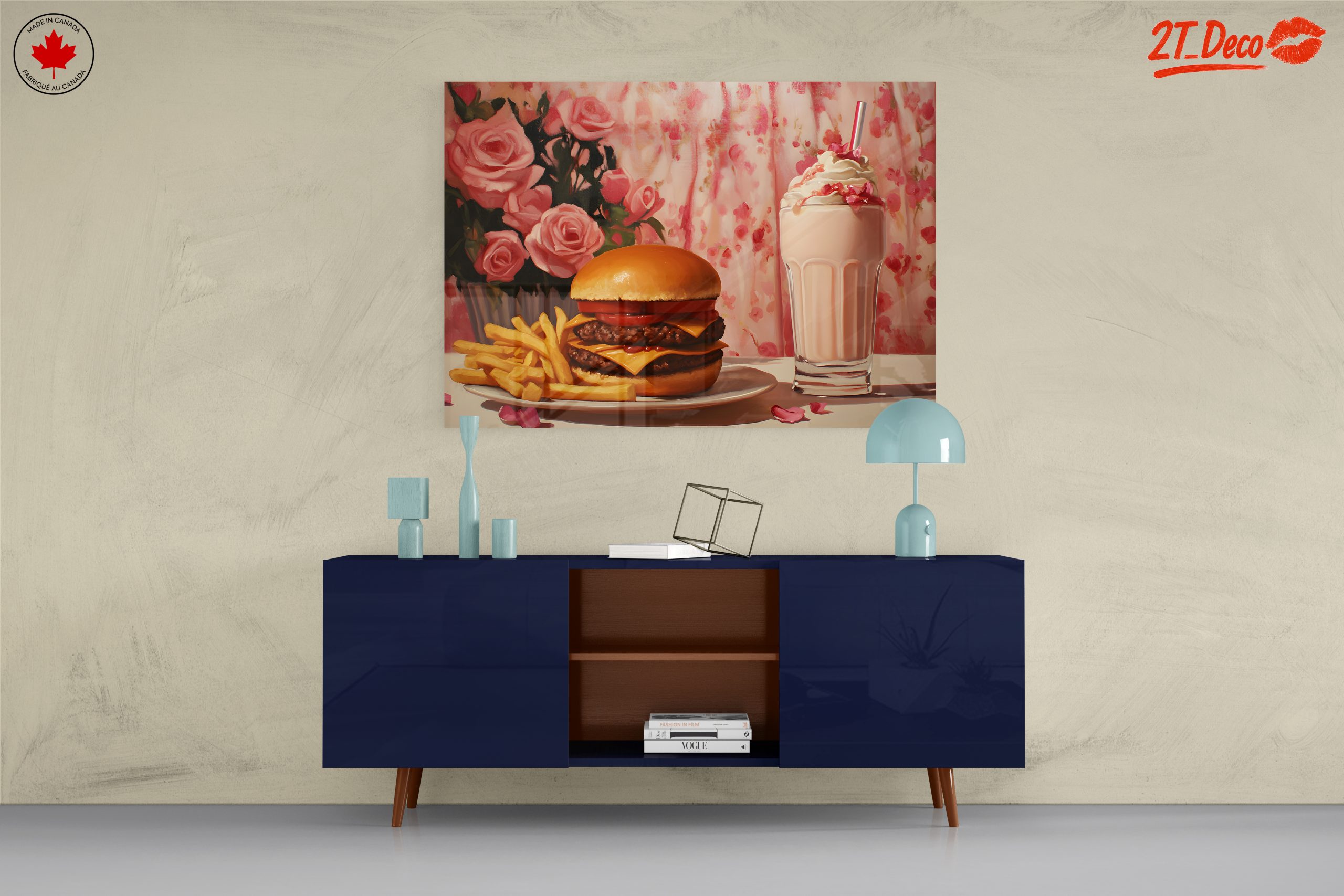 Delicious Abstract Food Art with Burgers and Milkshake - Image 8