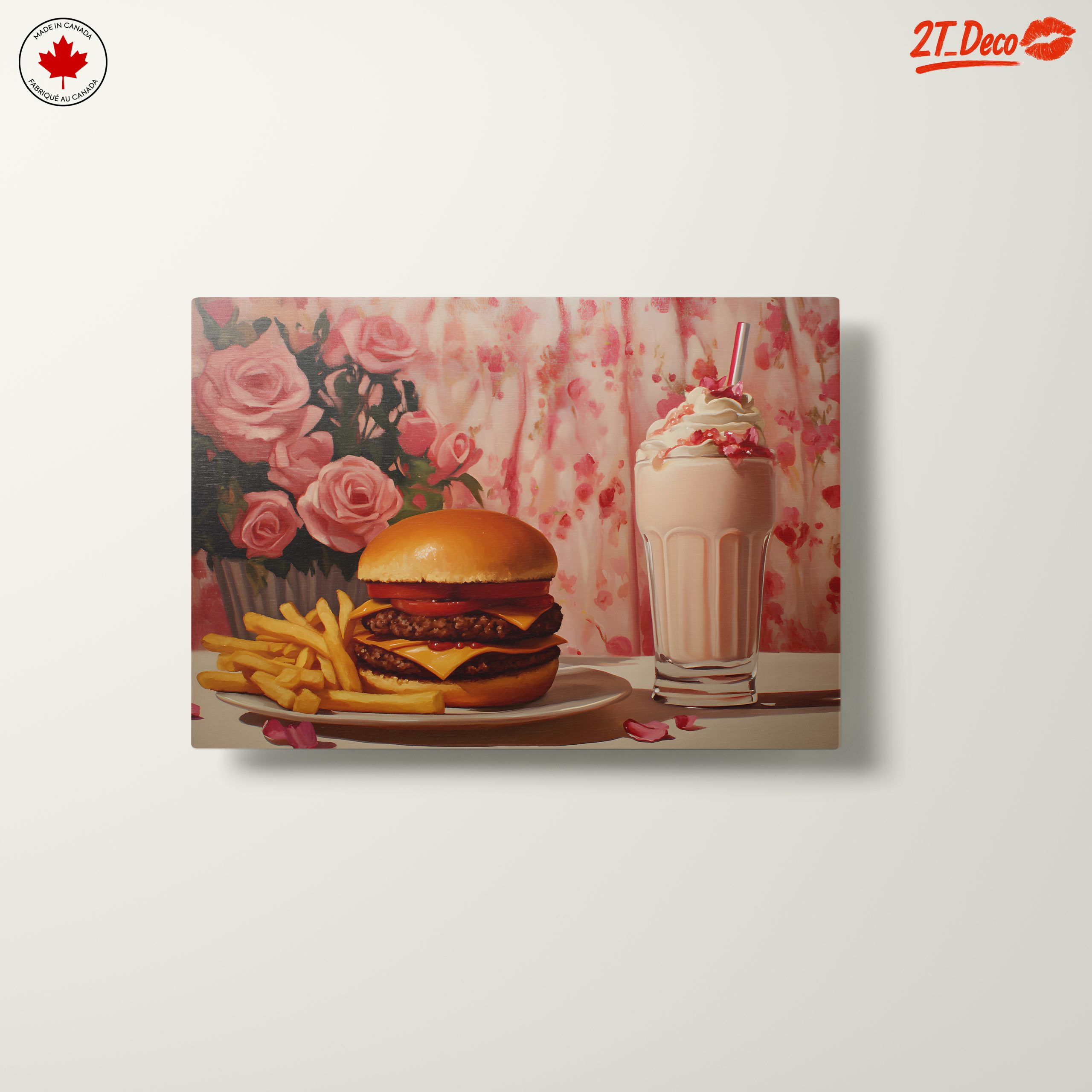 Delicious Abstract Food Art with Burgers and Milkshake - Image 10