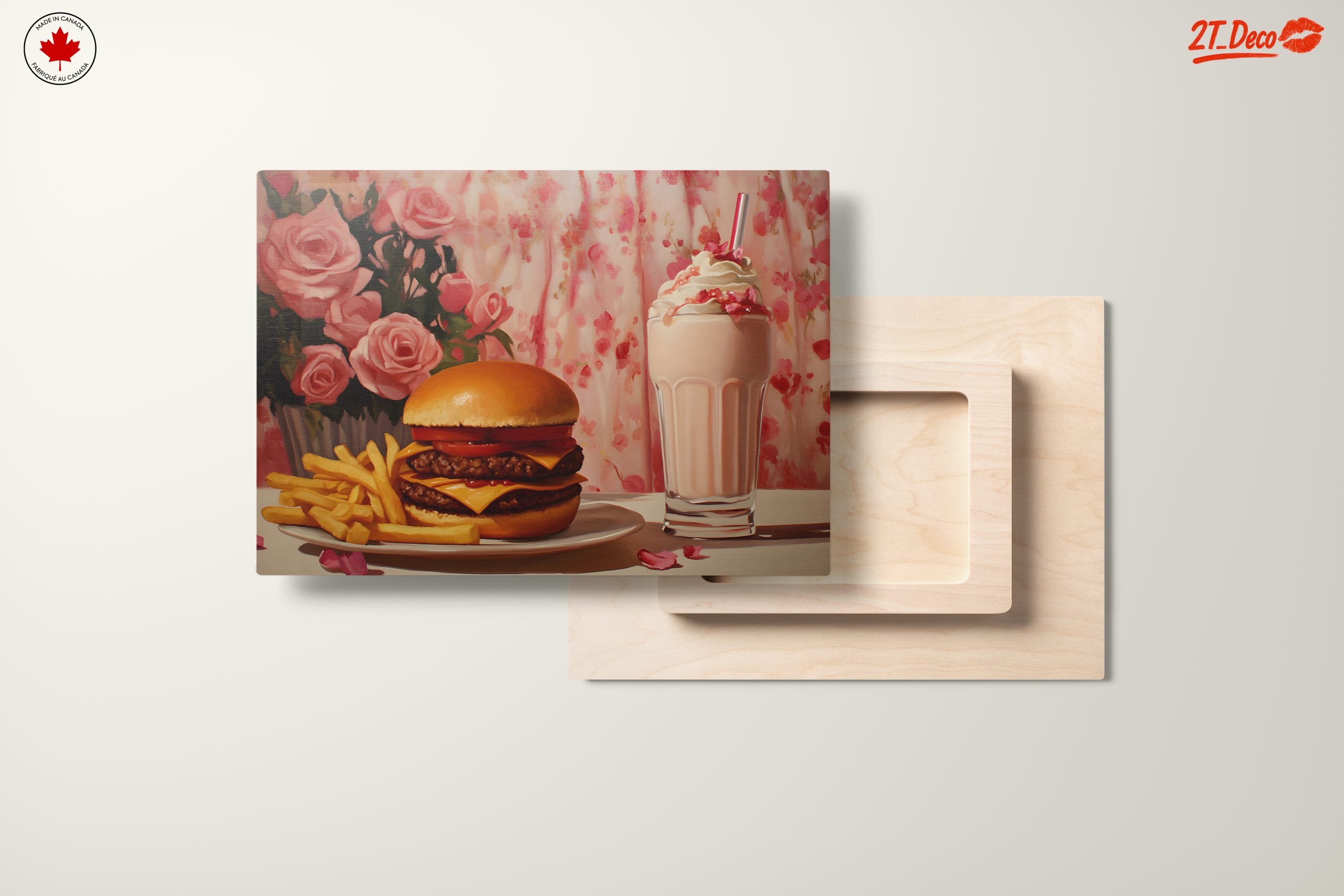 Delicious Abstract Food Art with Burgers and Milkshake - Image 11