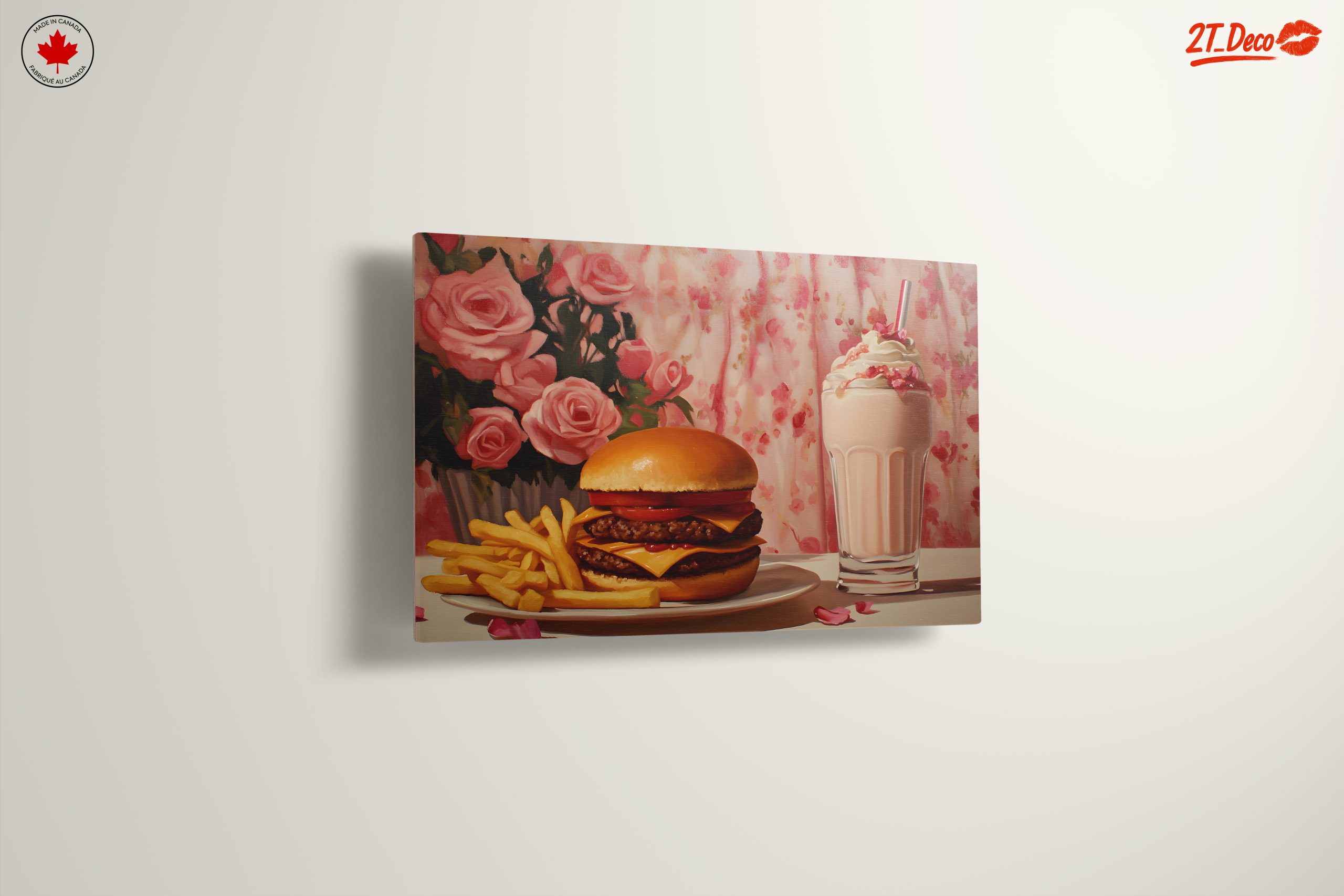 Delicious Abstract Food Art with Burgers and Milkshake - Image 13