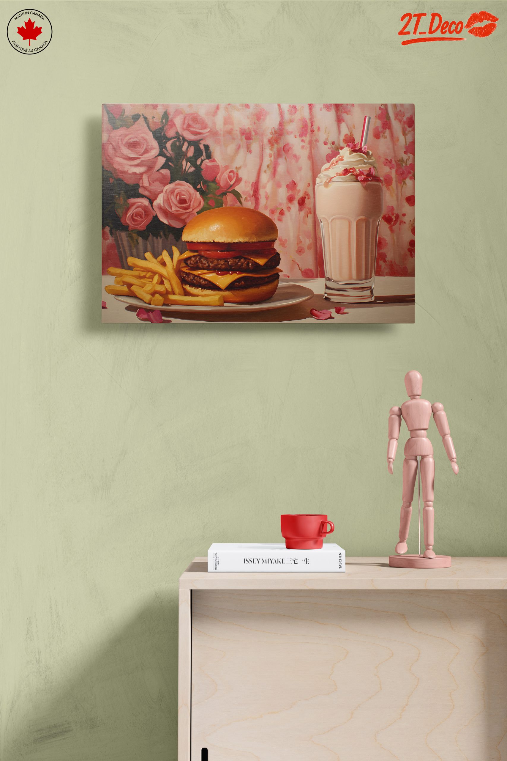 Delicious Abstract Food Art with Burgers and Milkshake - Image 14
