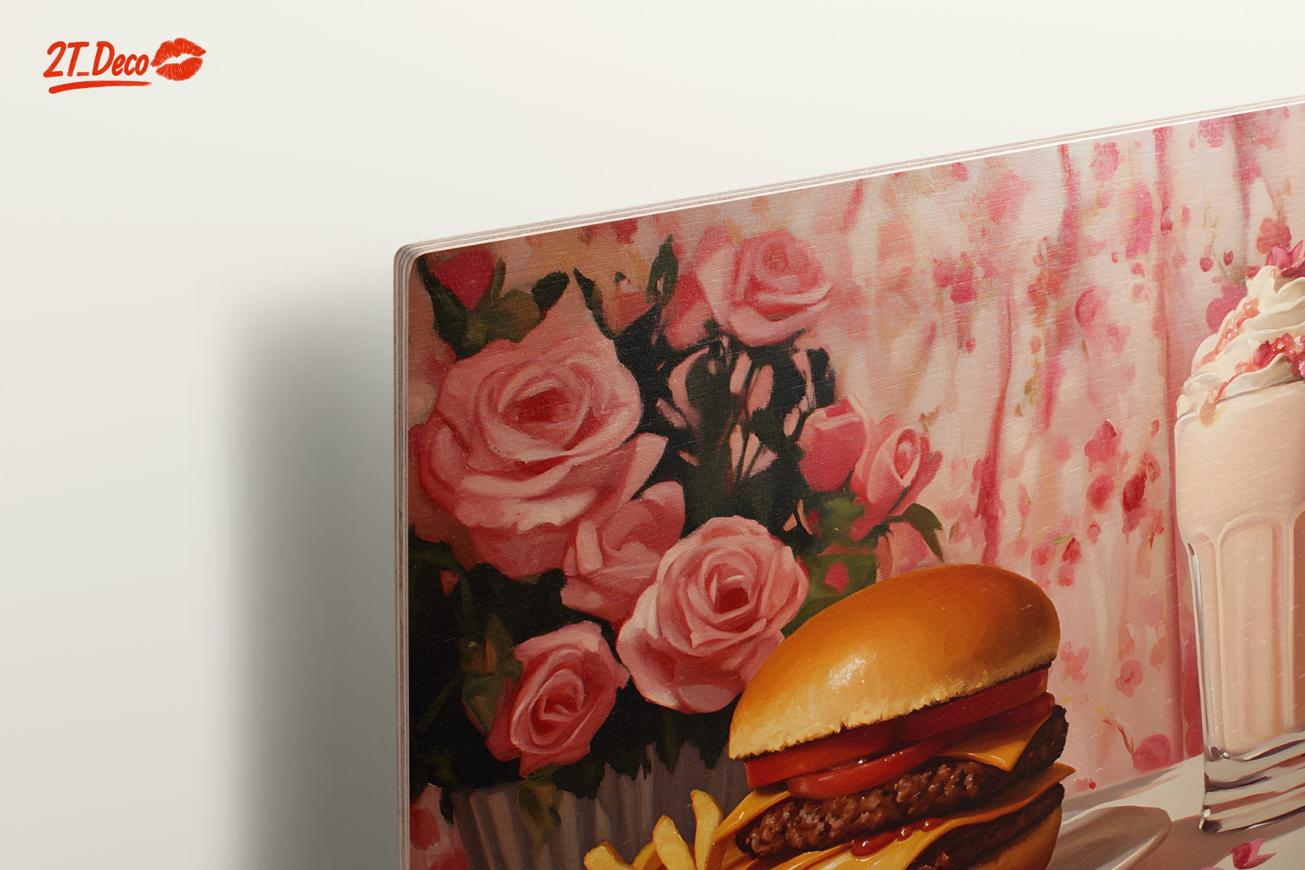Delicious Abstract Food Art with Burgers and Milkshake - Image 15