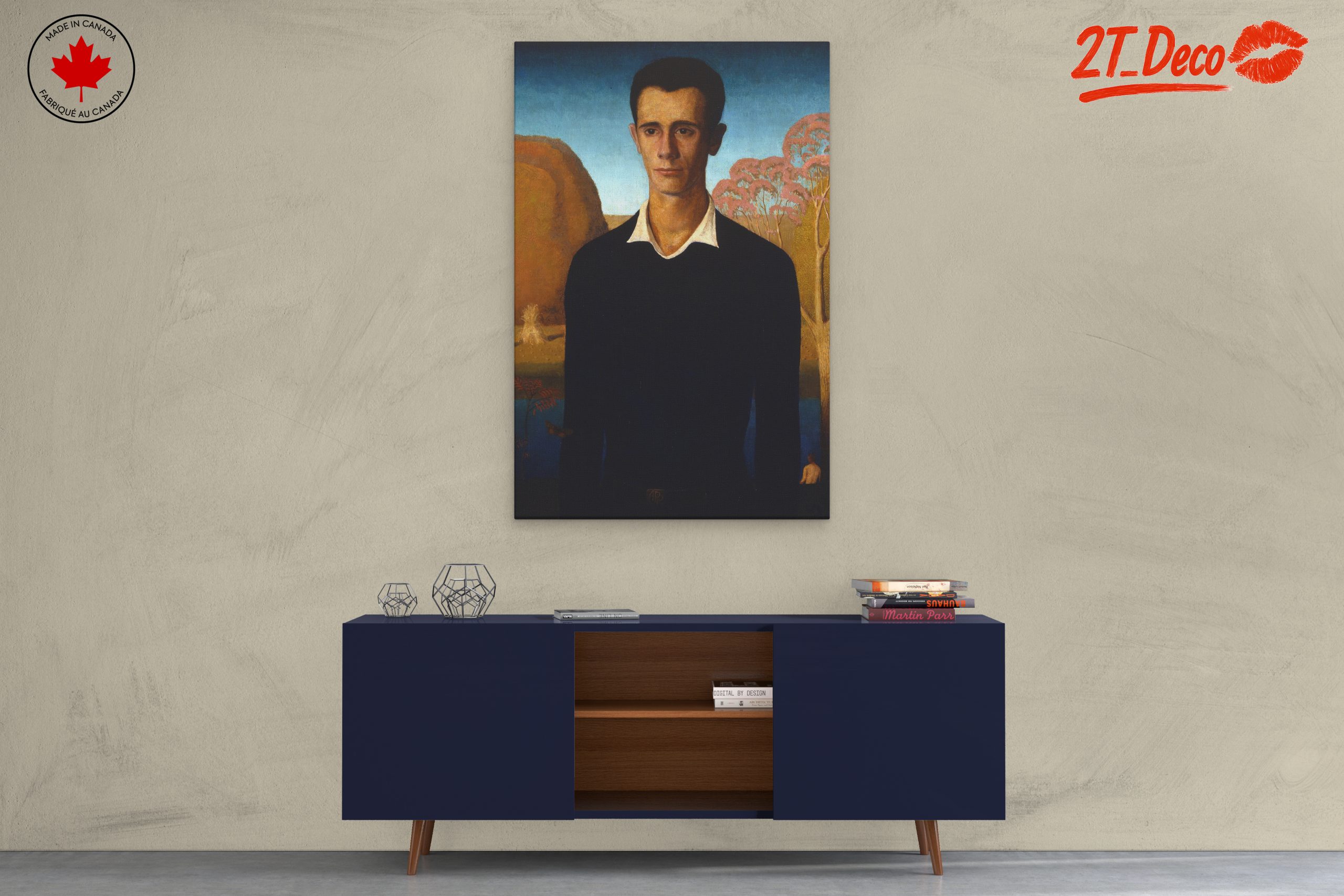 Contemporary Portrait with Natural Landscape - Image 3