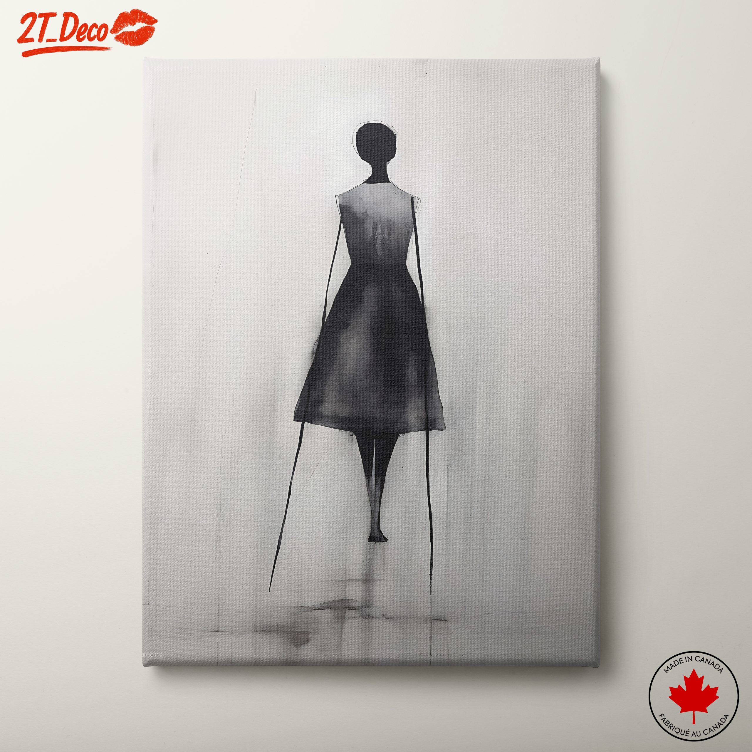 Minimalist Contemporary Portrait in Black and White