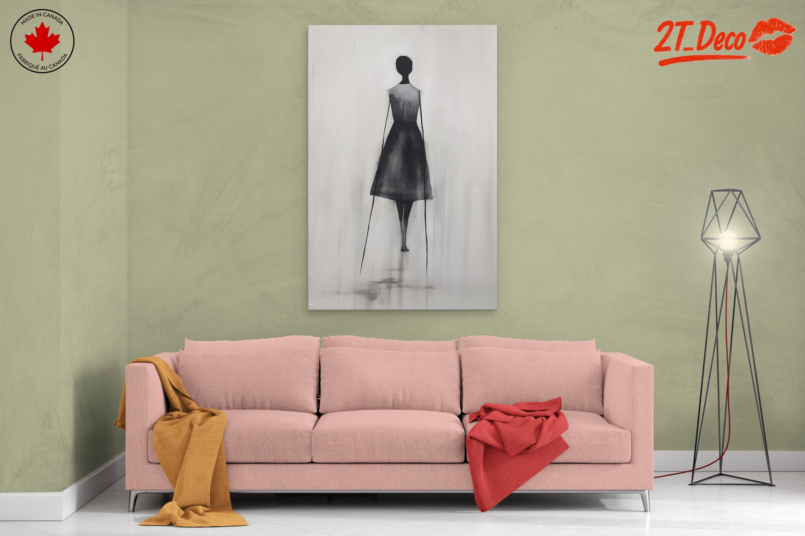 Minimalist Contemporary Portrait in Black and White - Image 2