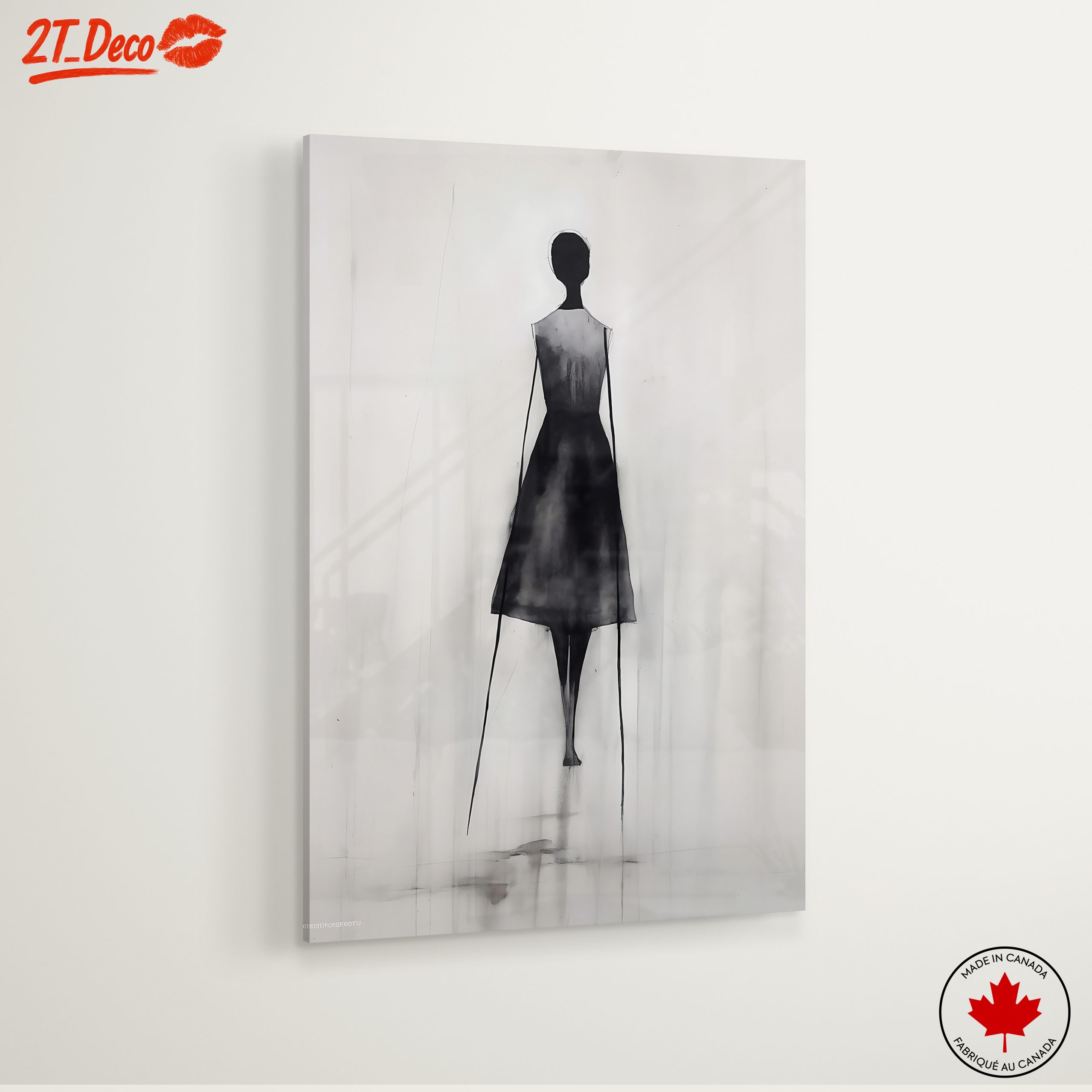 Minimalist Contemporary Portrait in Black and White - Image 6