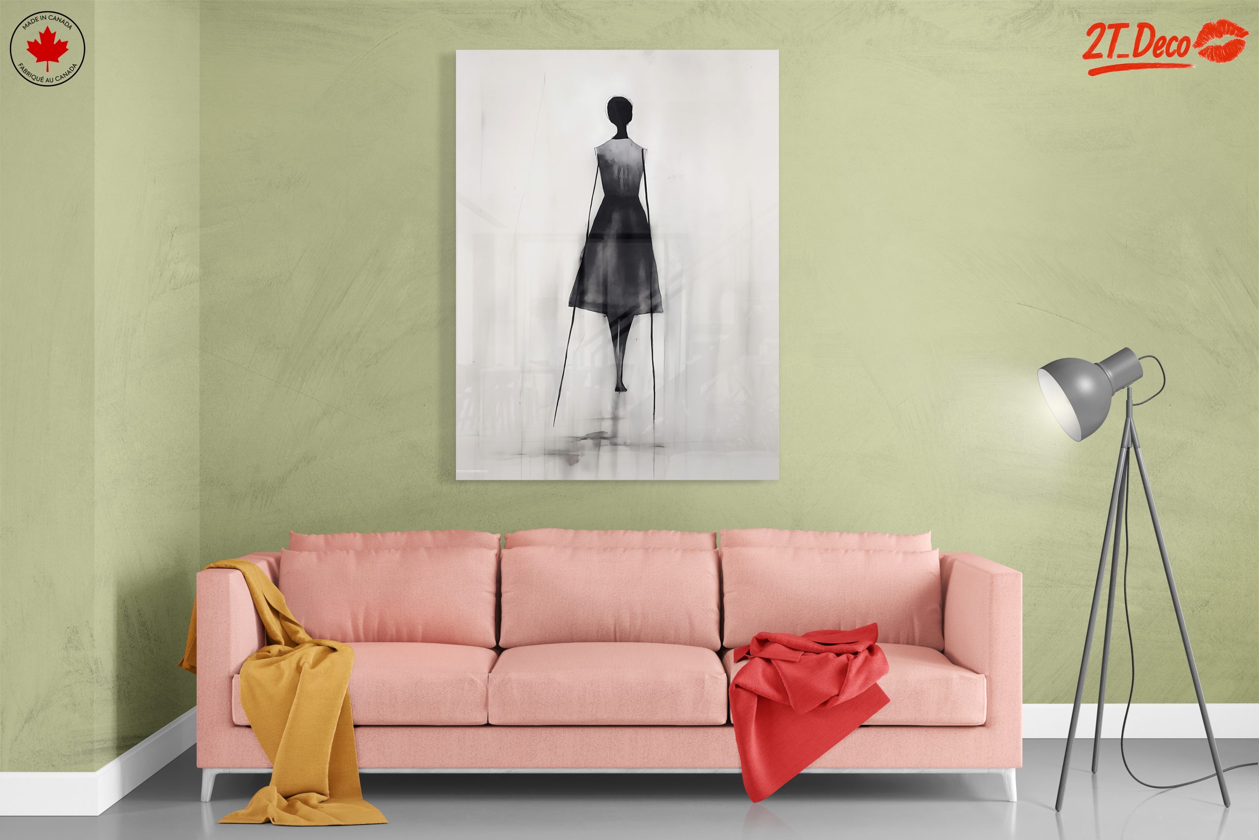 Minimalist Contemporary Portrait in Black and White - Image 7