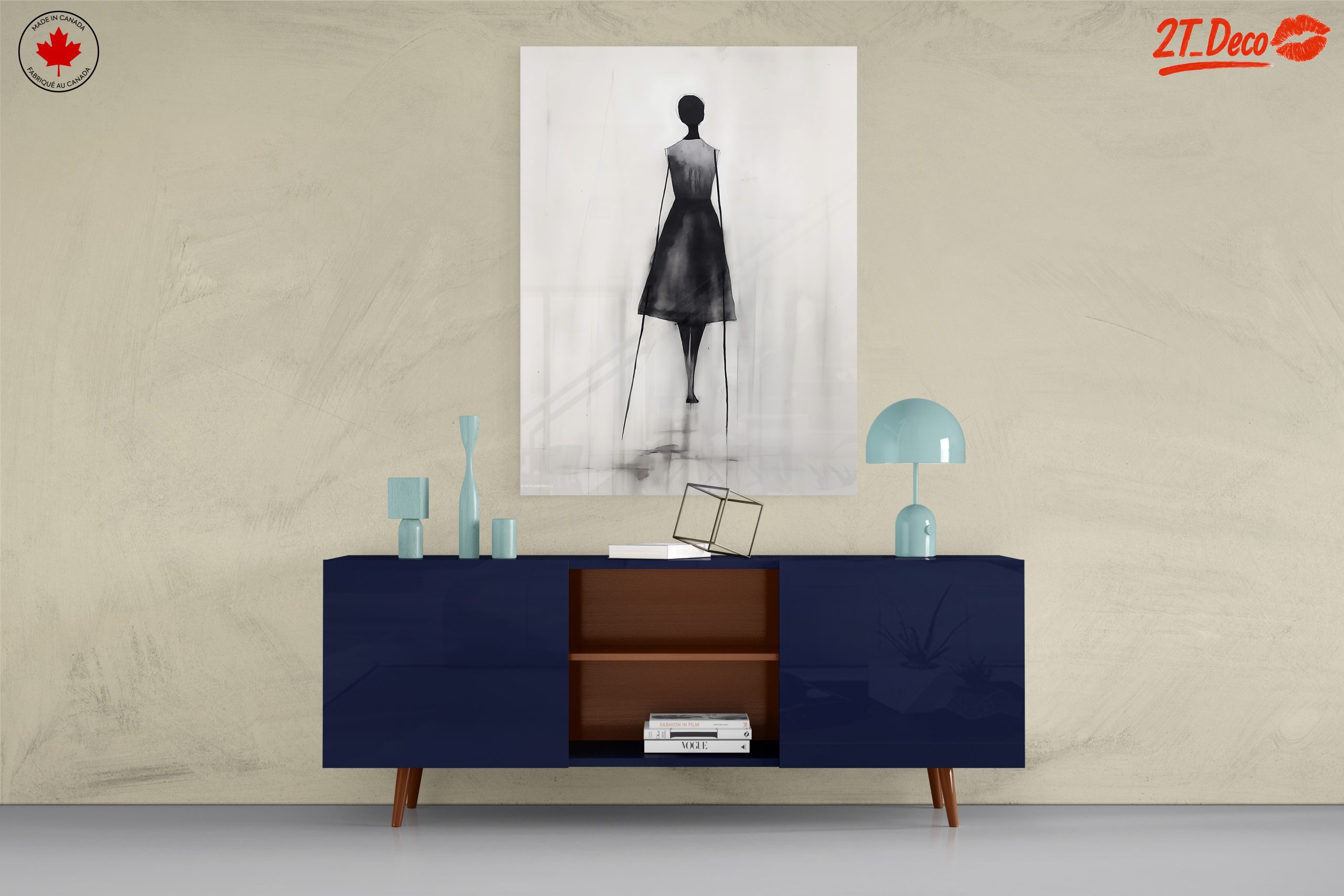 Minimalist Contemporary Portrait in Black and White - Image 8
