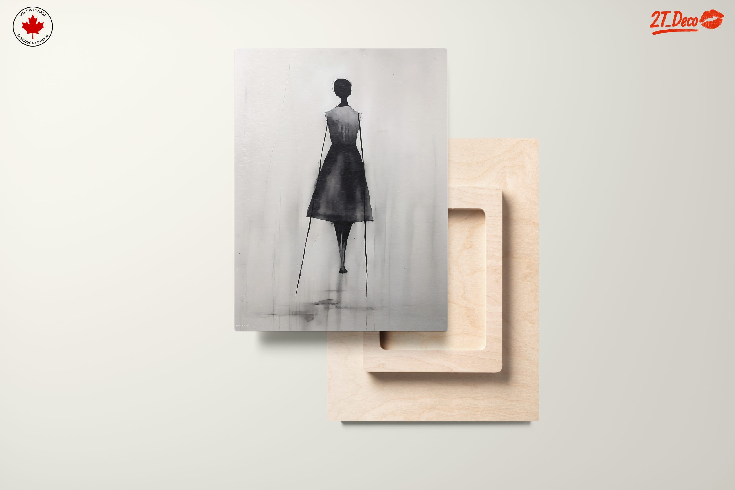 Minimalist Contemporary Portrait in Black and White - Image 11