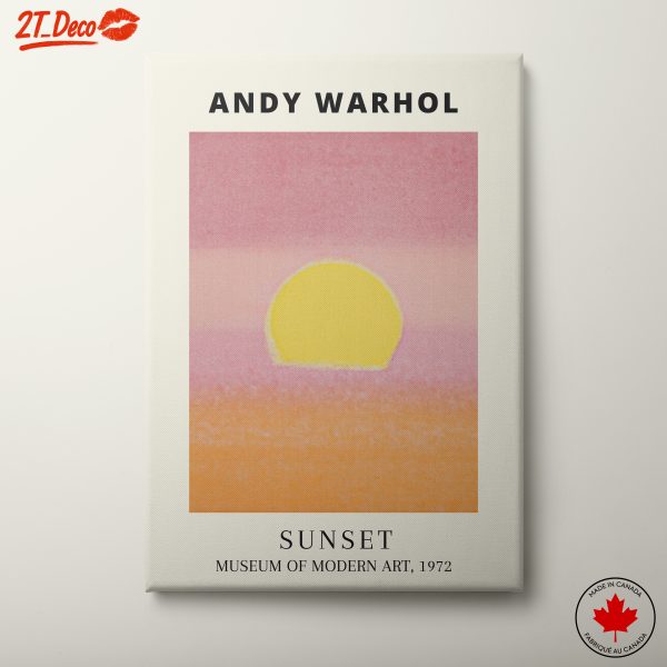 Andy Warhol Inspired Sunset Artwork