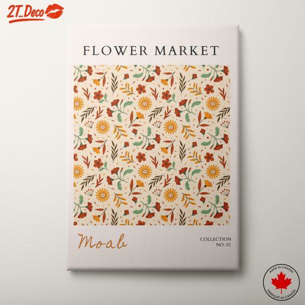 Charming Botanical Floral Pattern Art