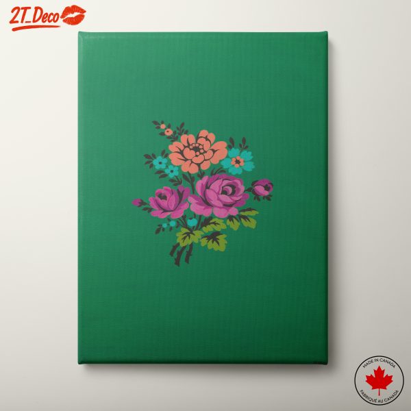 Vibrant Floral Design in Green