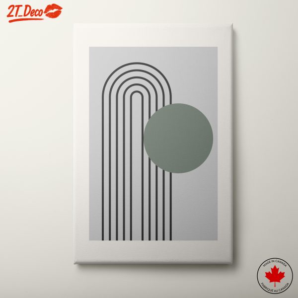 Geometric Minimalist Botanical Artwork
