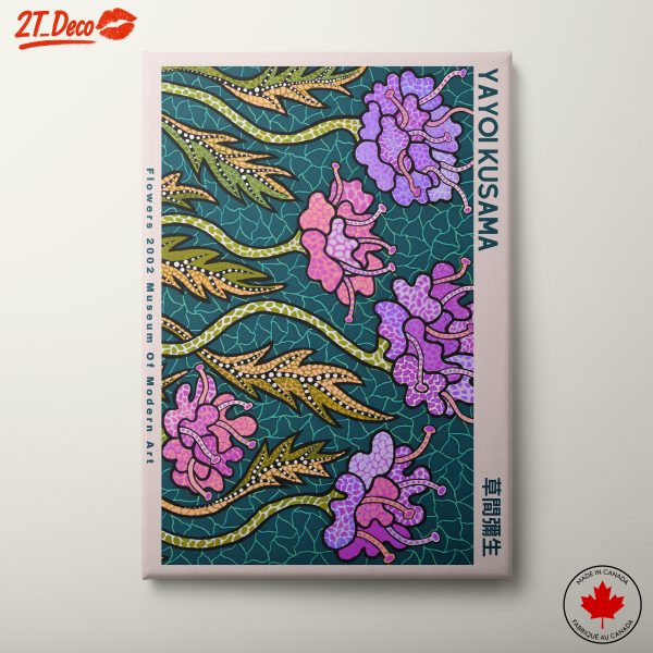 Yayoi Kusama Floral Artwork Abstract Design