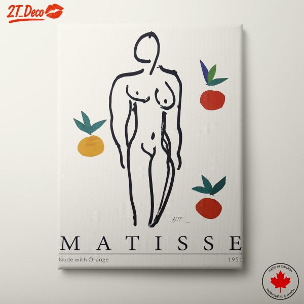 Stylized Abstract Figure with Fruit
