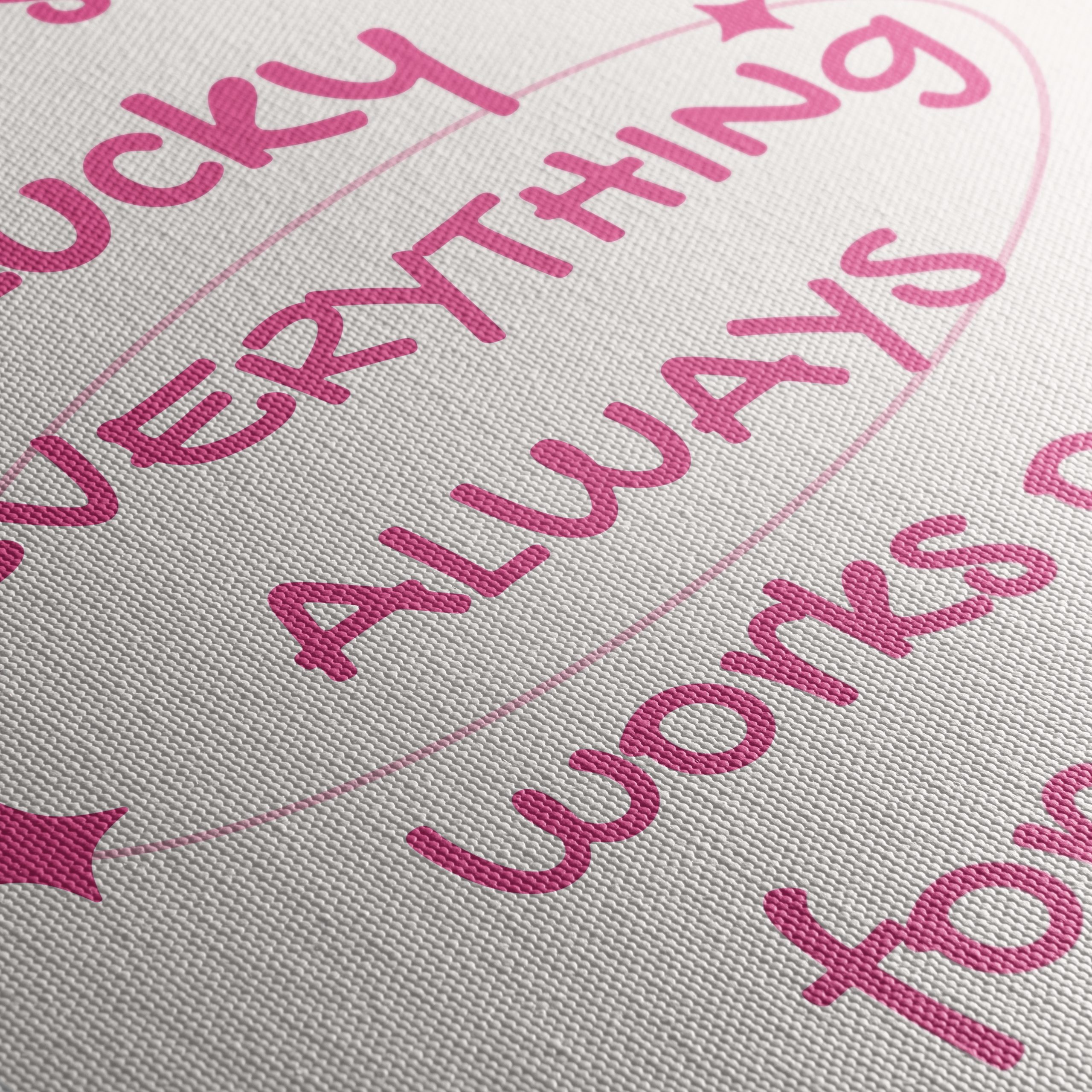 Lucky Inspirational Quote Artwork - Image 5
