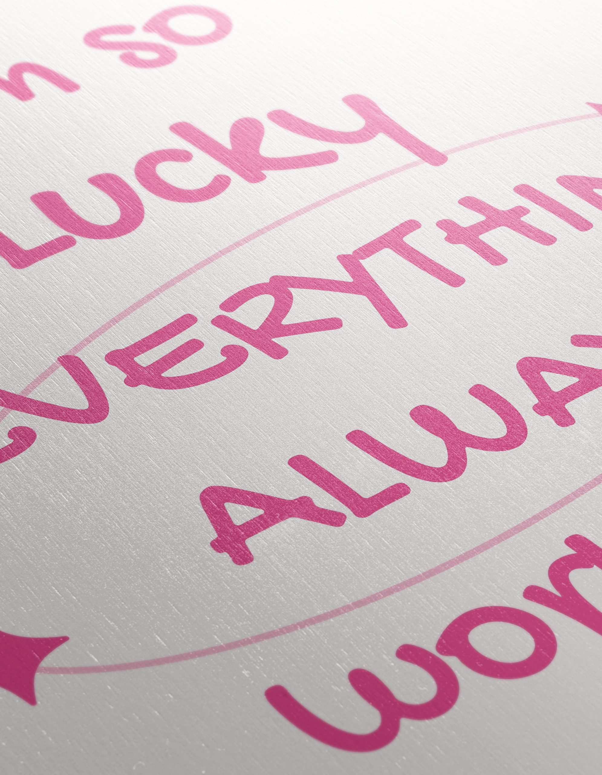 Lucky Inspirational Quote Artwork - Image 12