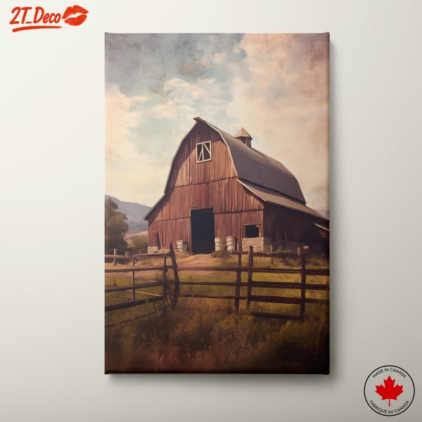 Rustic Barn in Serene Landscape