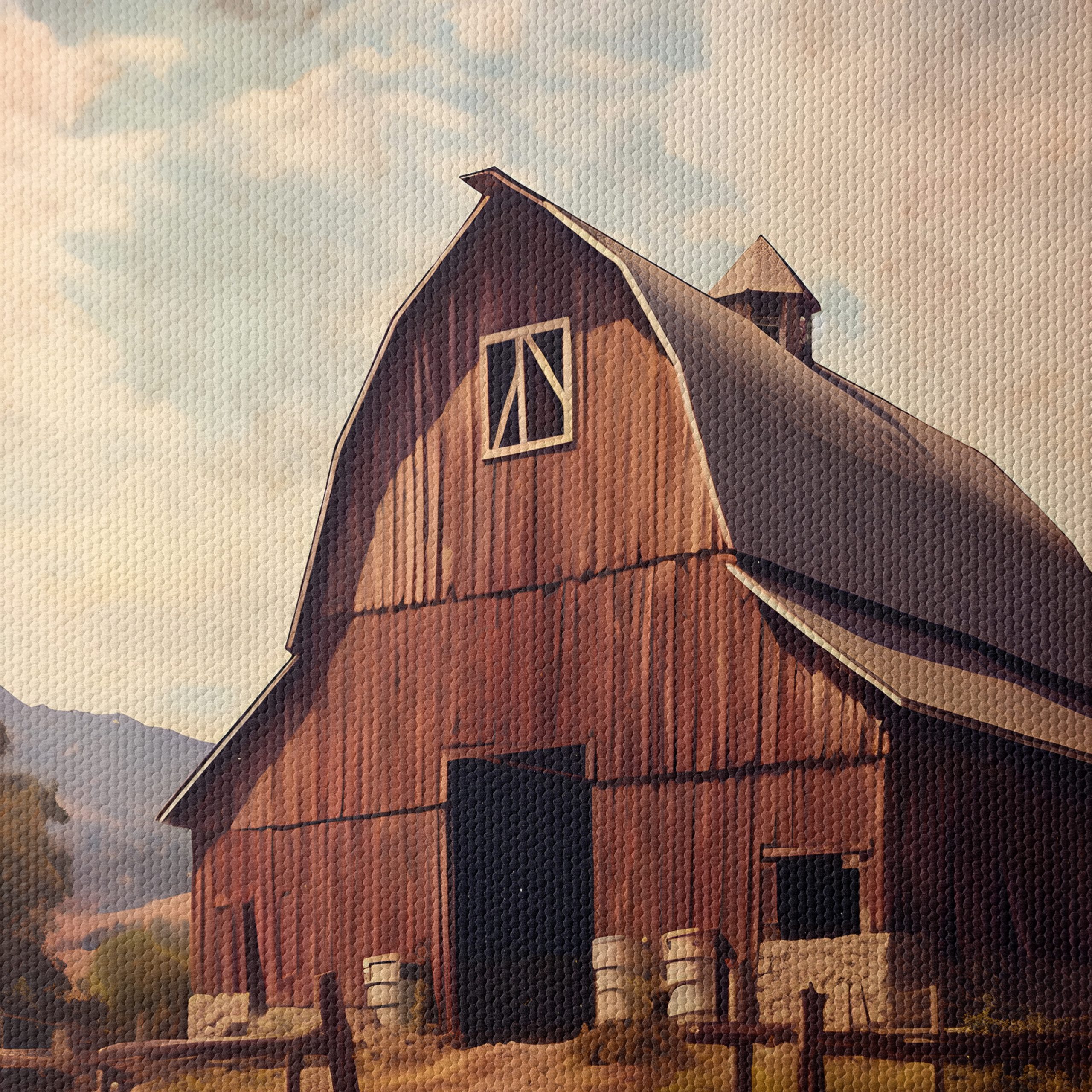 Rustic Barn in Serene Landscape - Image 4