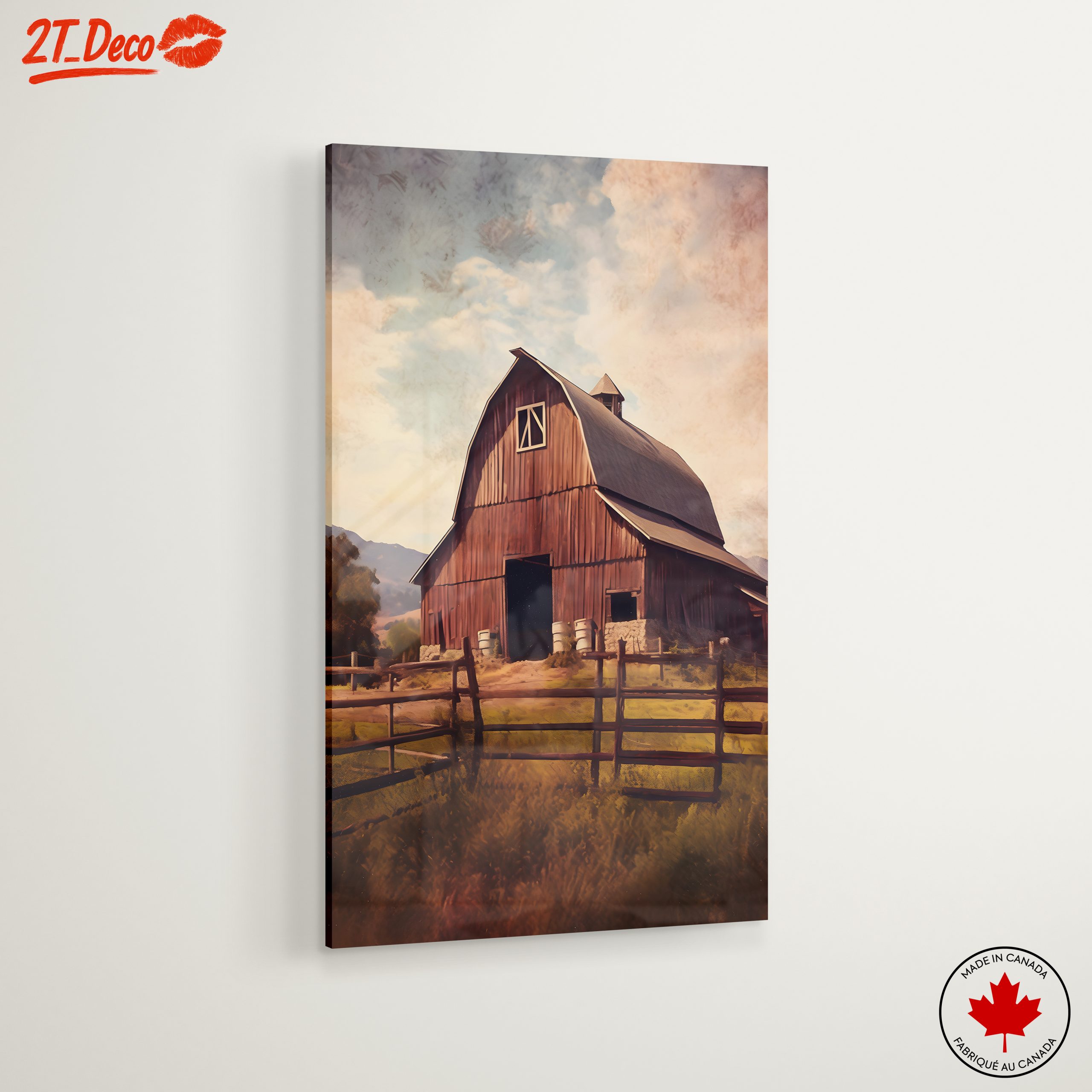 Rustic Barn in Serene Landscape - Image 6
