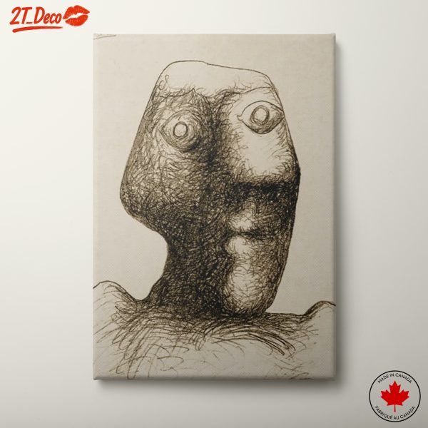 Stylized Abstract Figure Art with Unique Features