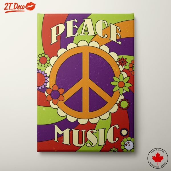 Colorful Pop Art Peace Music Design