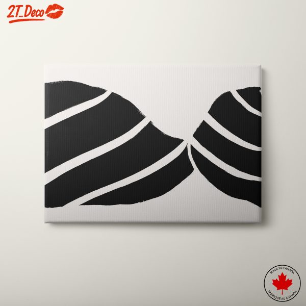 Bold Abstract Black and White Art 2