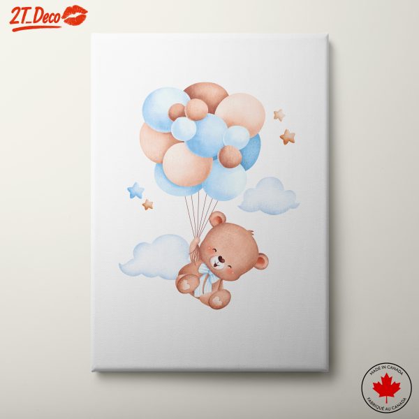Adorable Bear with Balloons Art 2